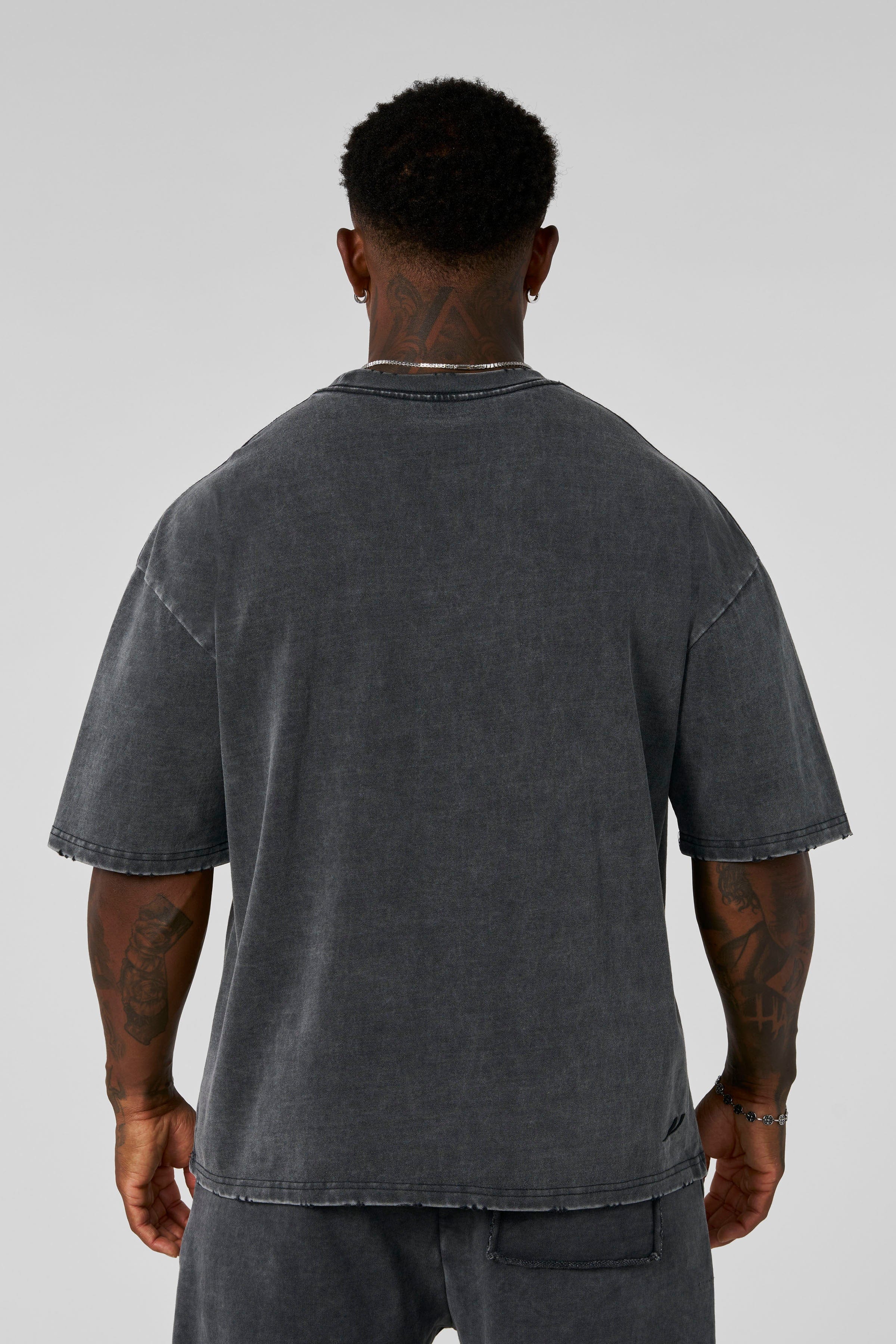 YoungLA 4153 - Elevated Essentials - Relaxed Tee 'Grey Wash'