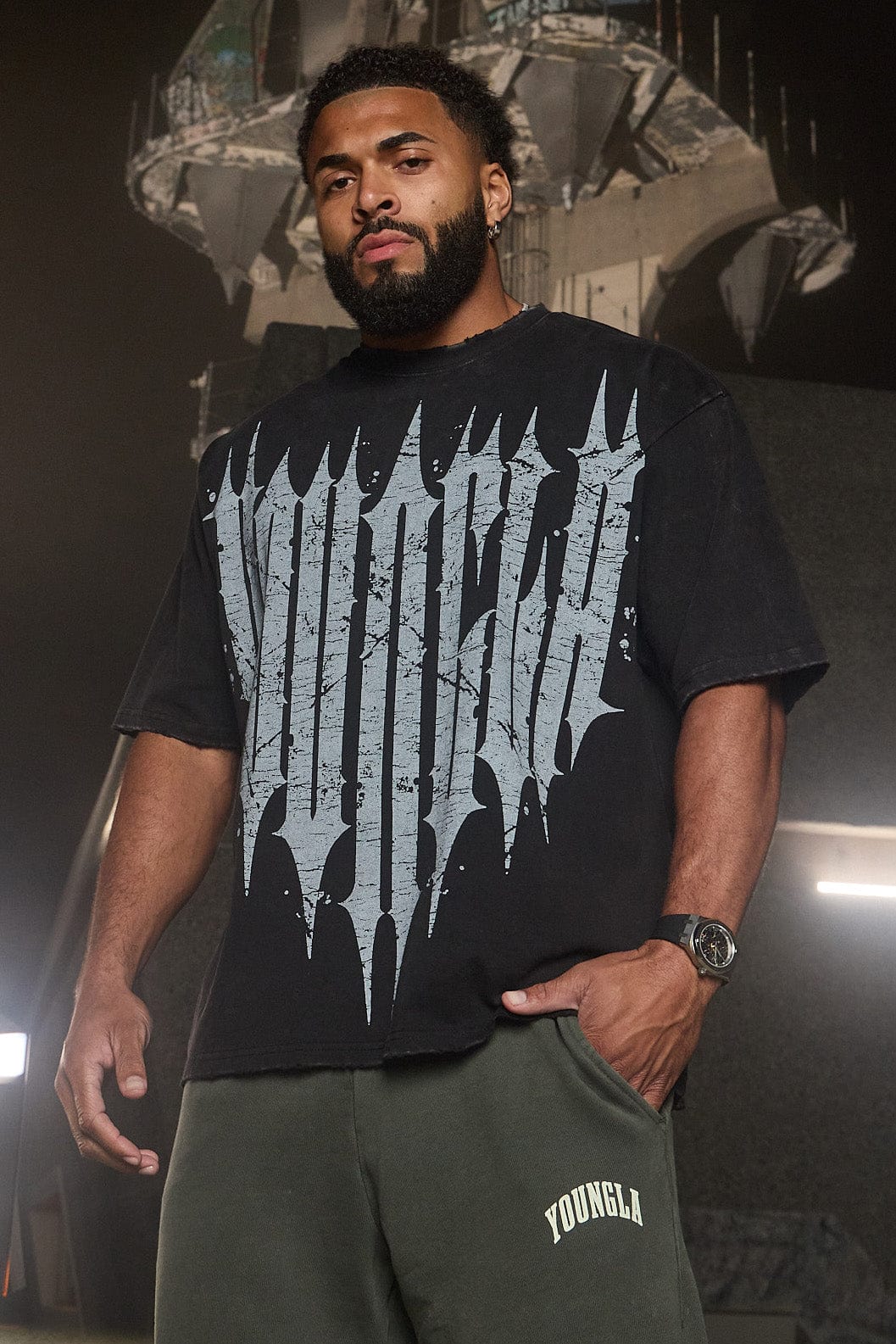 YoungLA 4156 - Revenge Tees 'Black Wash'