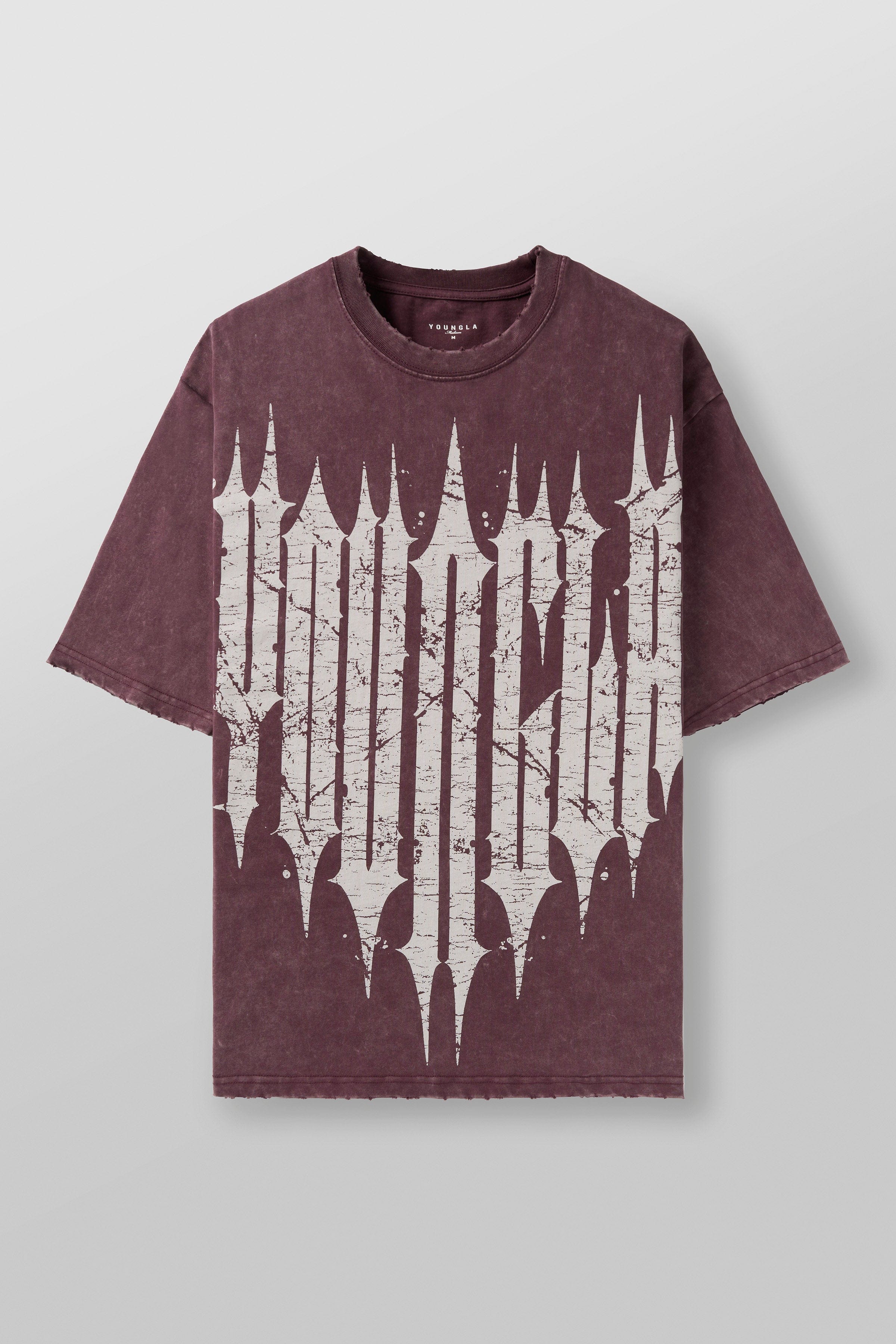 YoungLA 4156 - Revenge Tees 'Burgundy Wash'