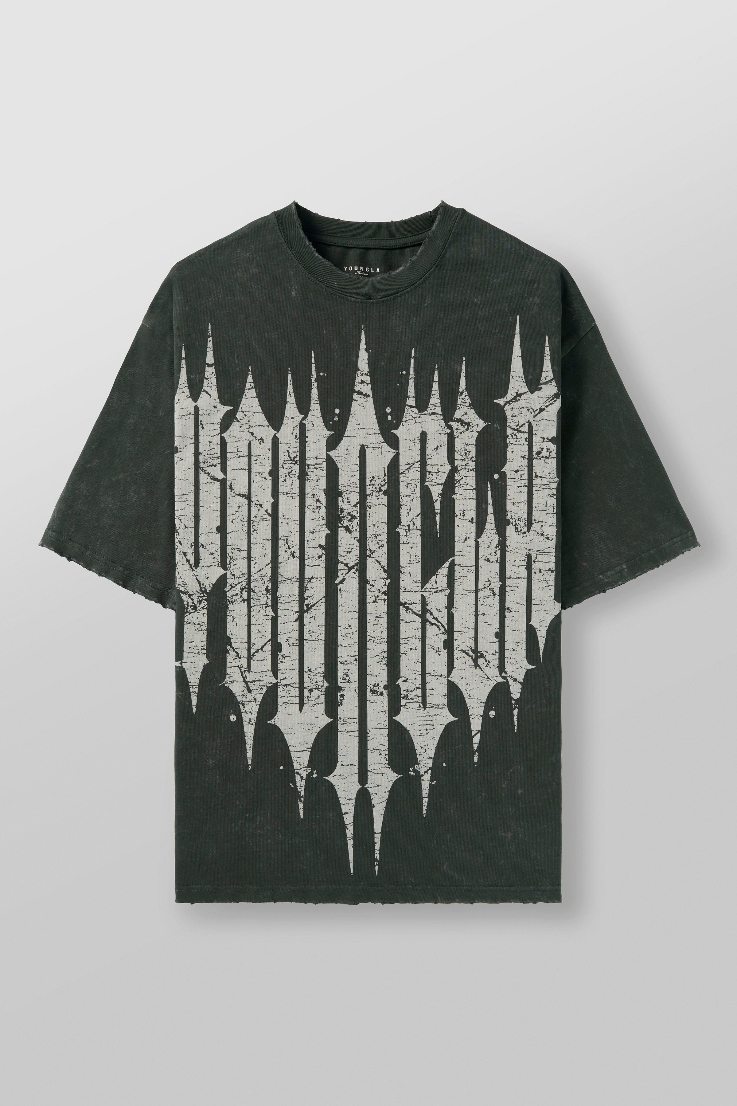 YoungLA 4156 - Revenge Tees 'Dark Green Wash'