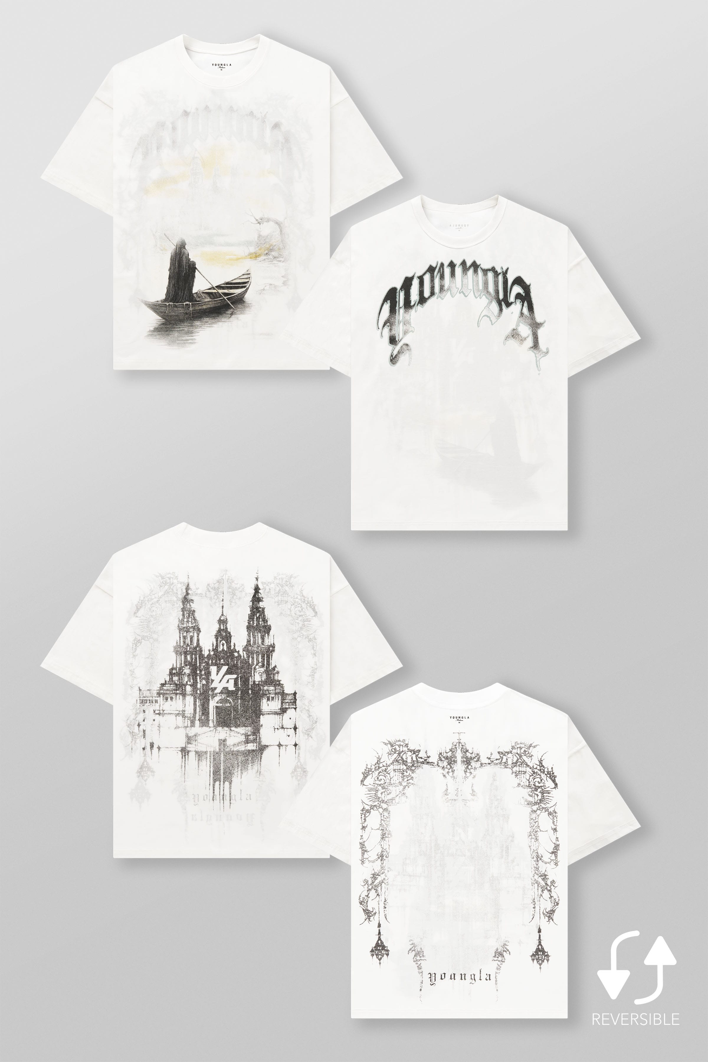 YoungLA 4164 - Reversible Two-Way Tees 'Sacred Ruin'