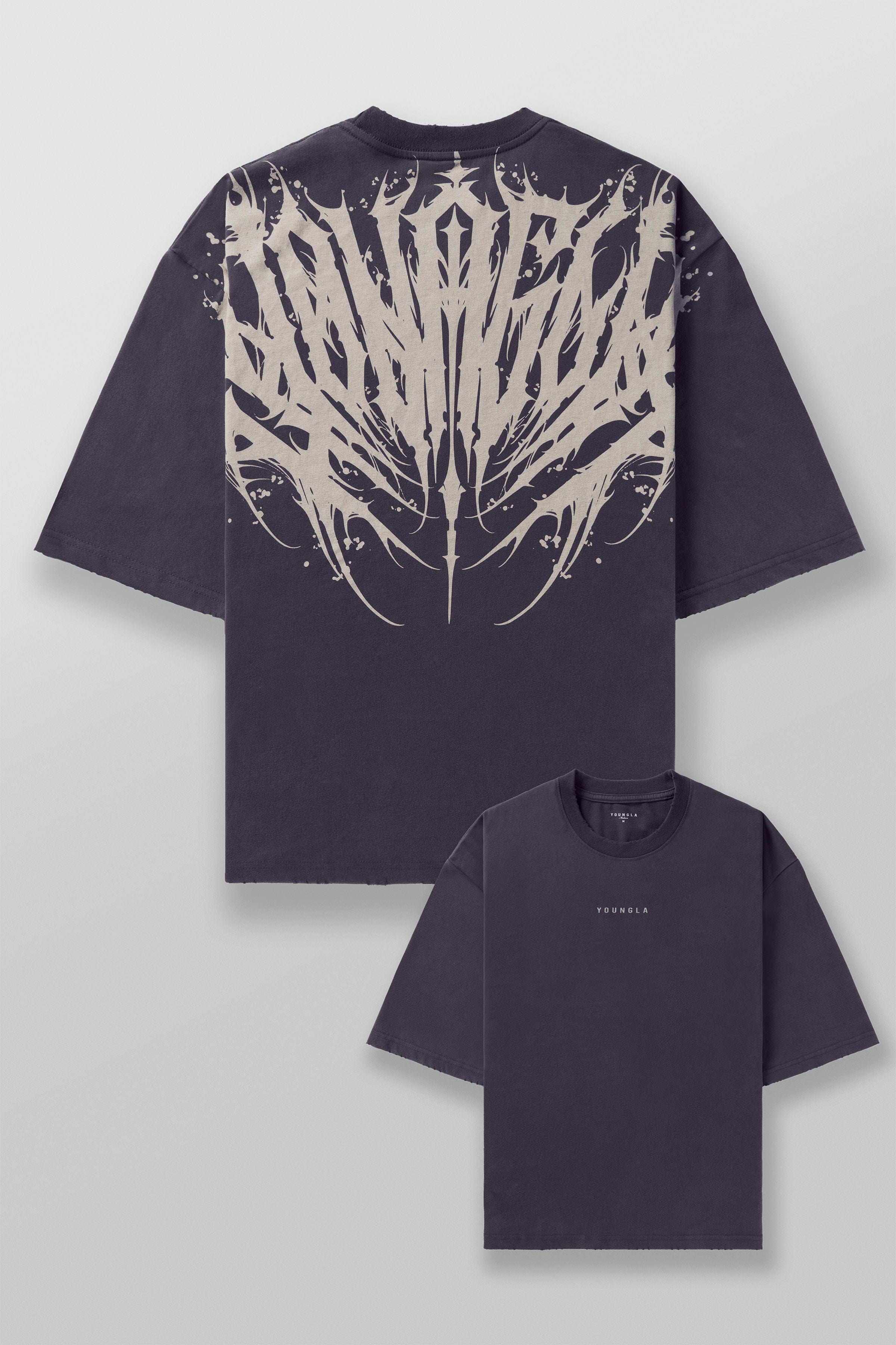 Young La 4185 - Chaos Tees 'Purple Wash'