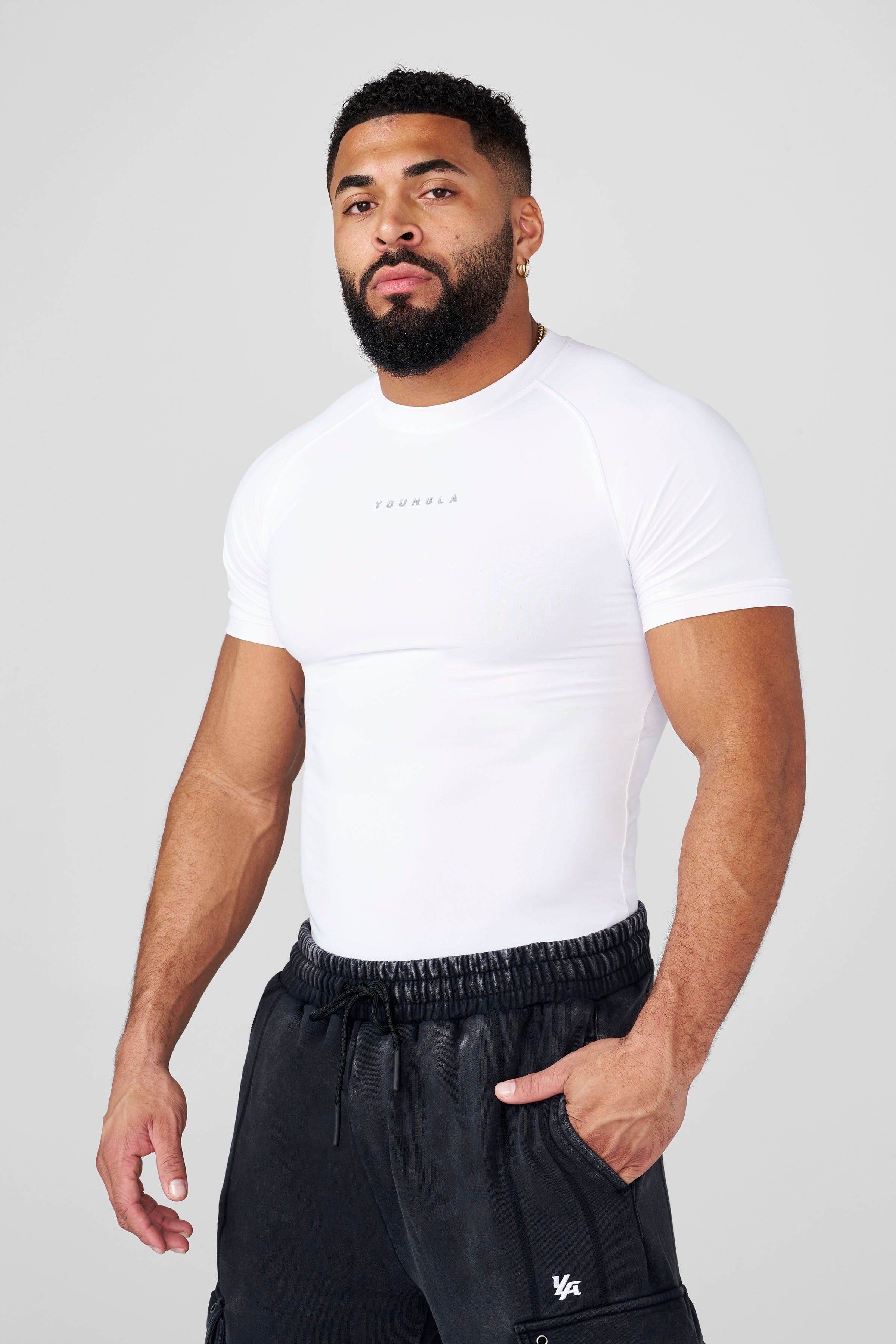 YoungLA 4193 - Classic Compression Tees 'White'