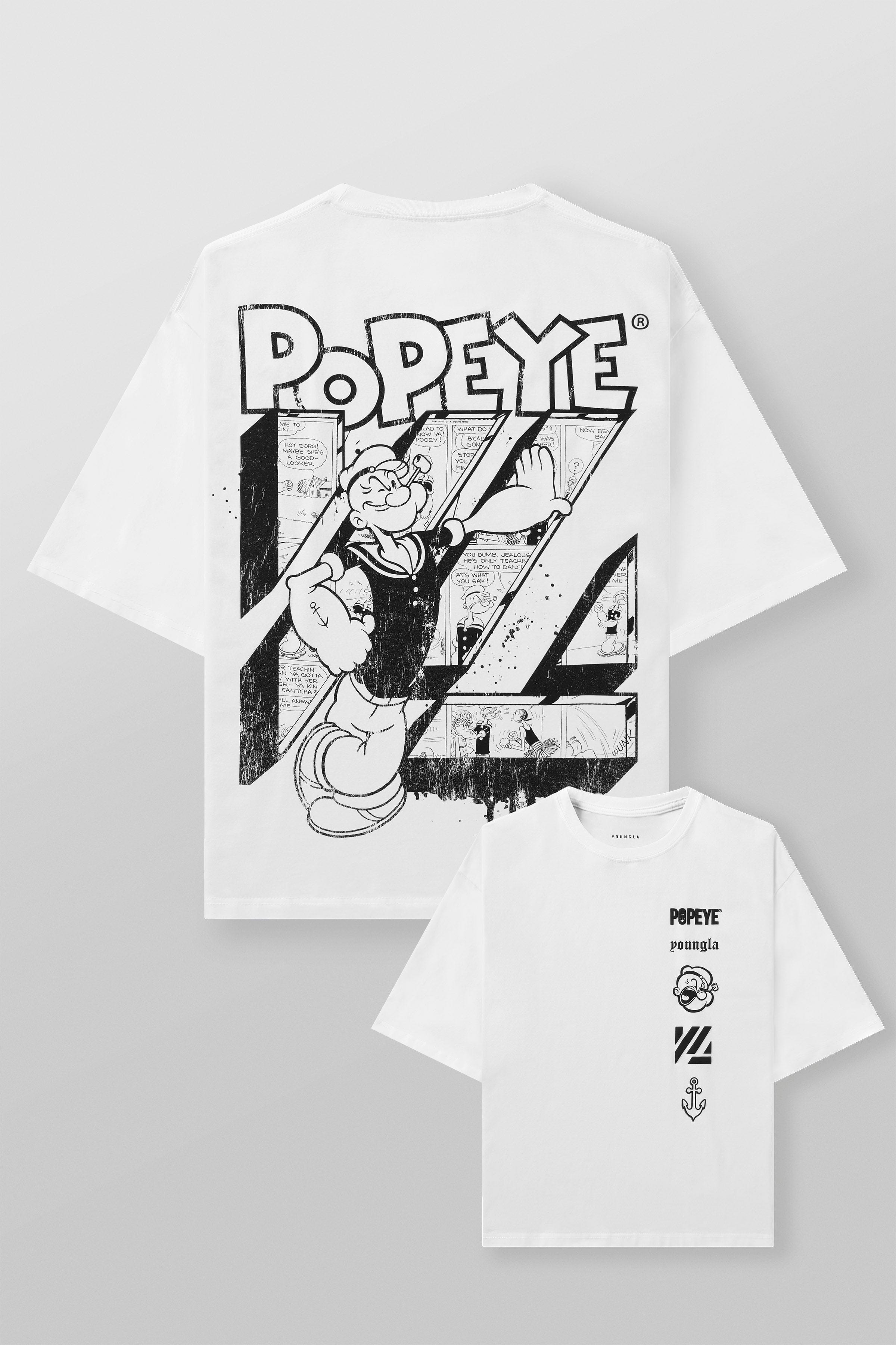 YoungLA 4195 - Popeye Tees 'White'