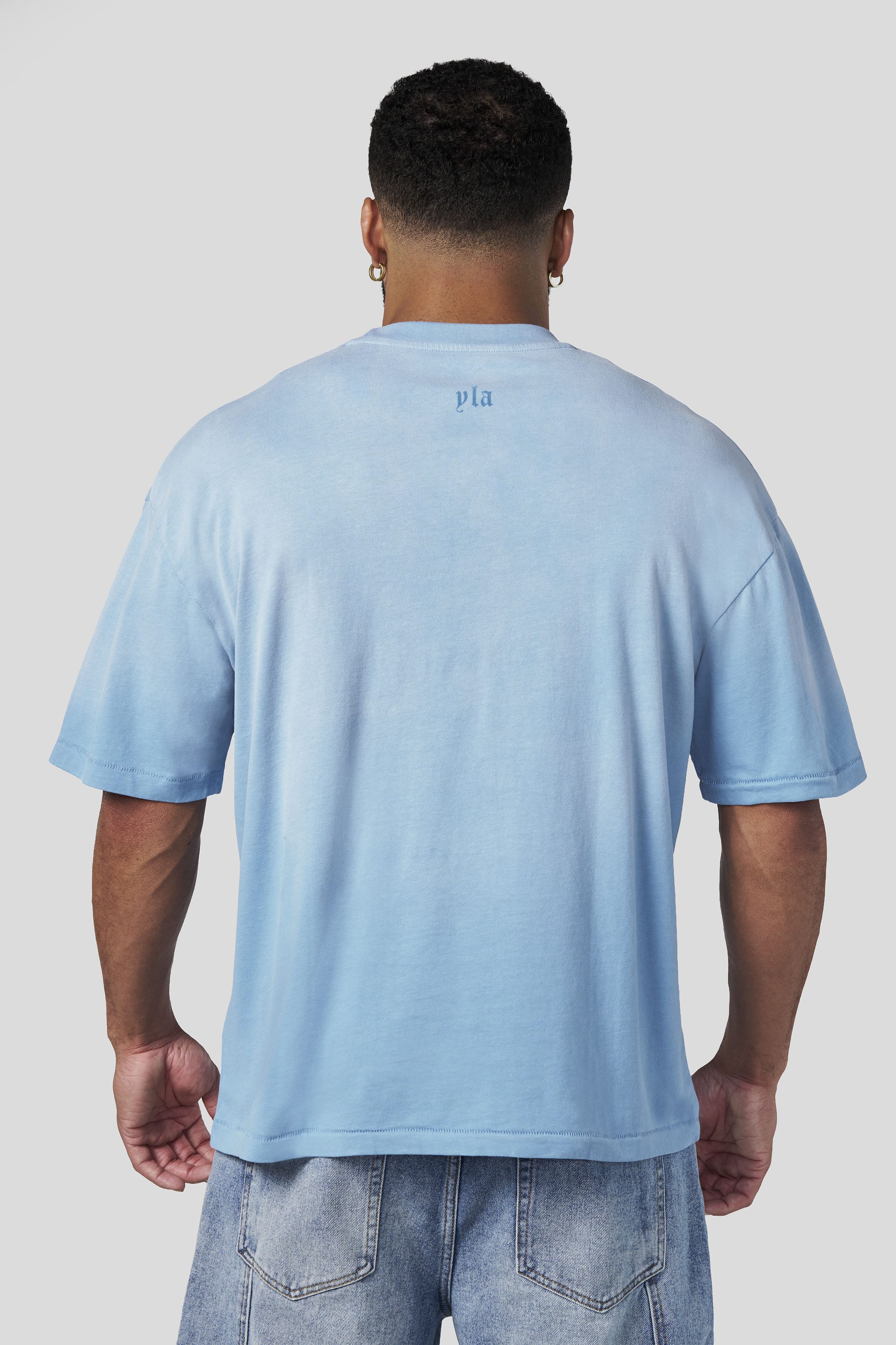 YoungLA 4216 - Summer Soft Tees 'Light Blue Wash'