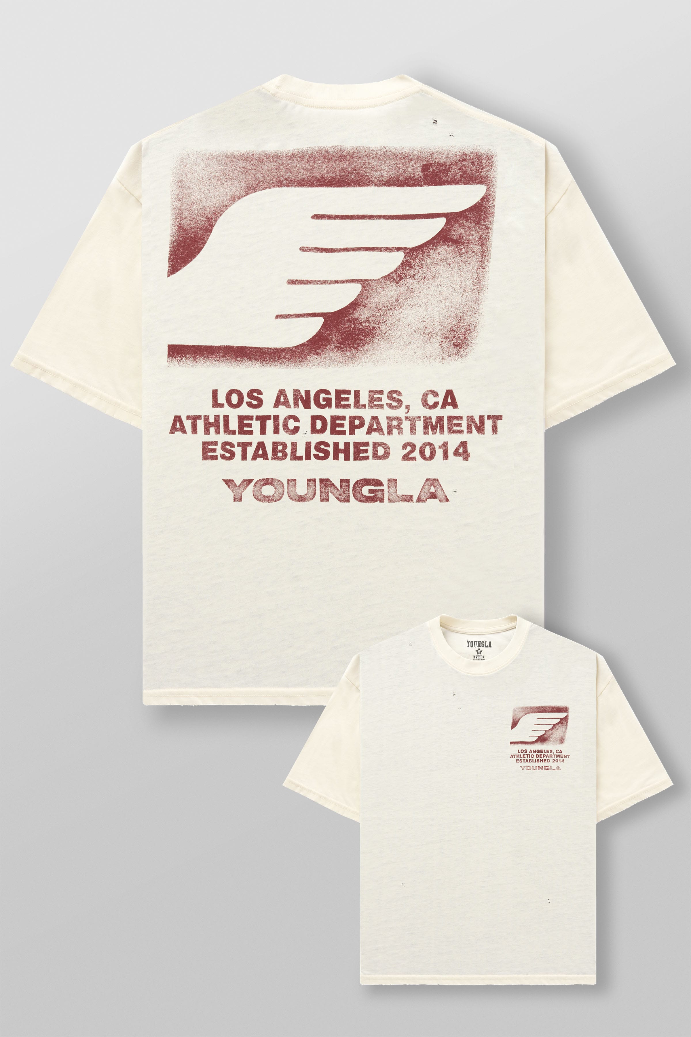 YoungLA 4224 - Golden Era Soft Burnout Tees 'Off-White'