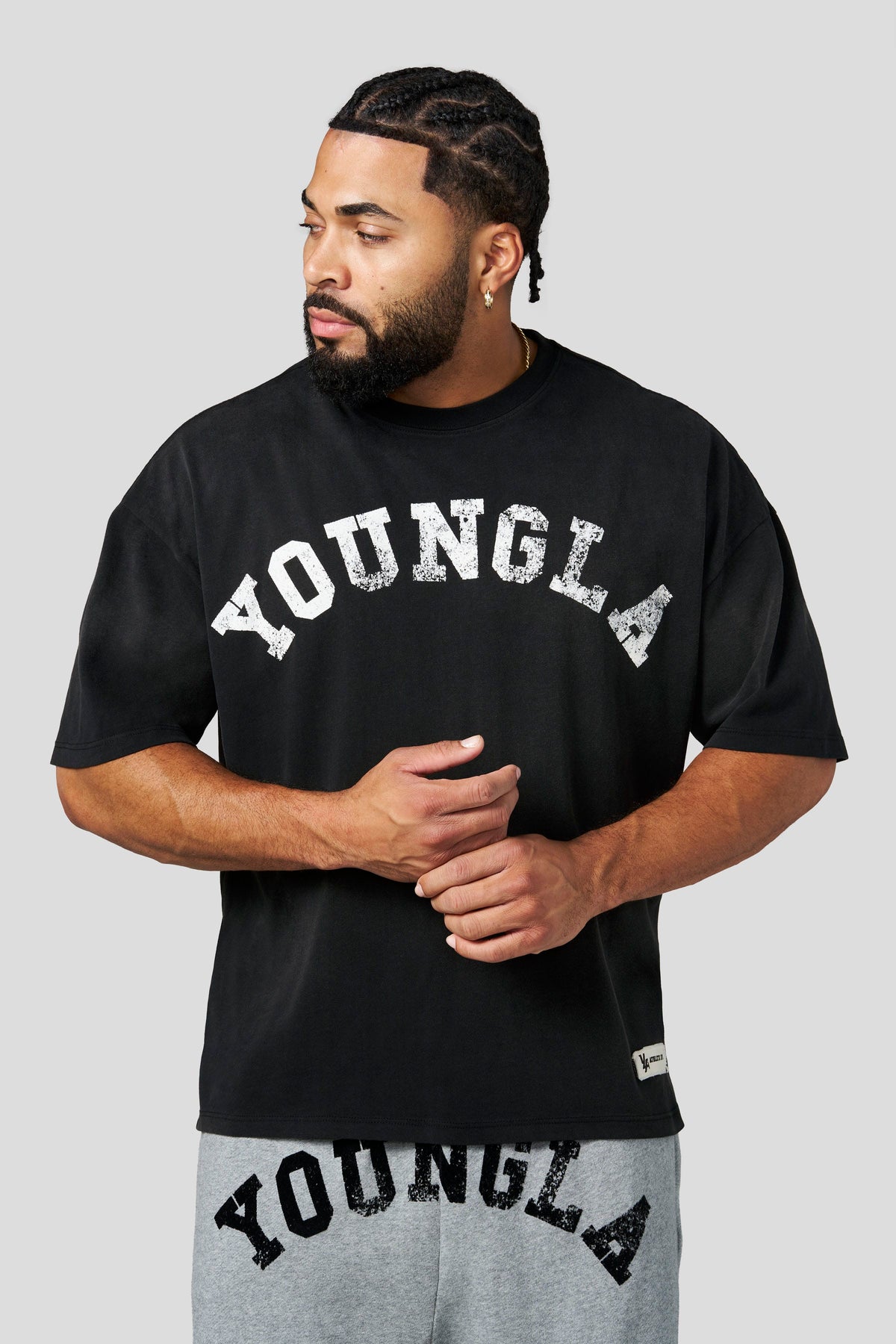 YoungLA 4239 - Arc Collection - Tees 'Black Wash'