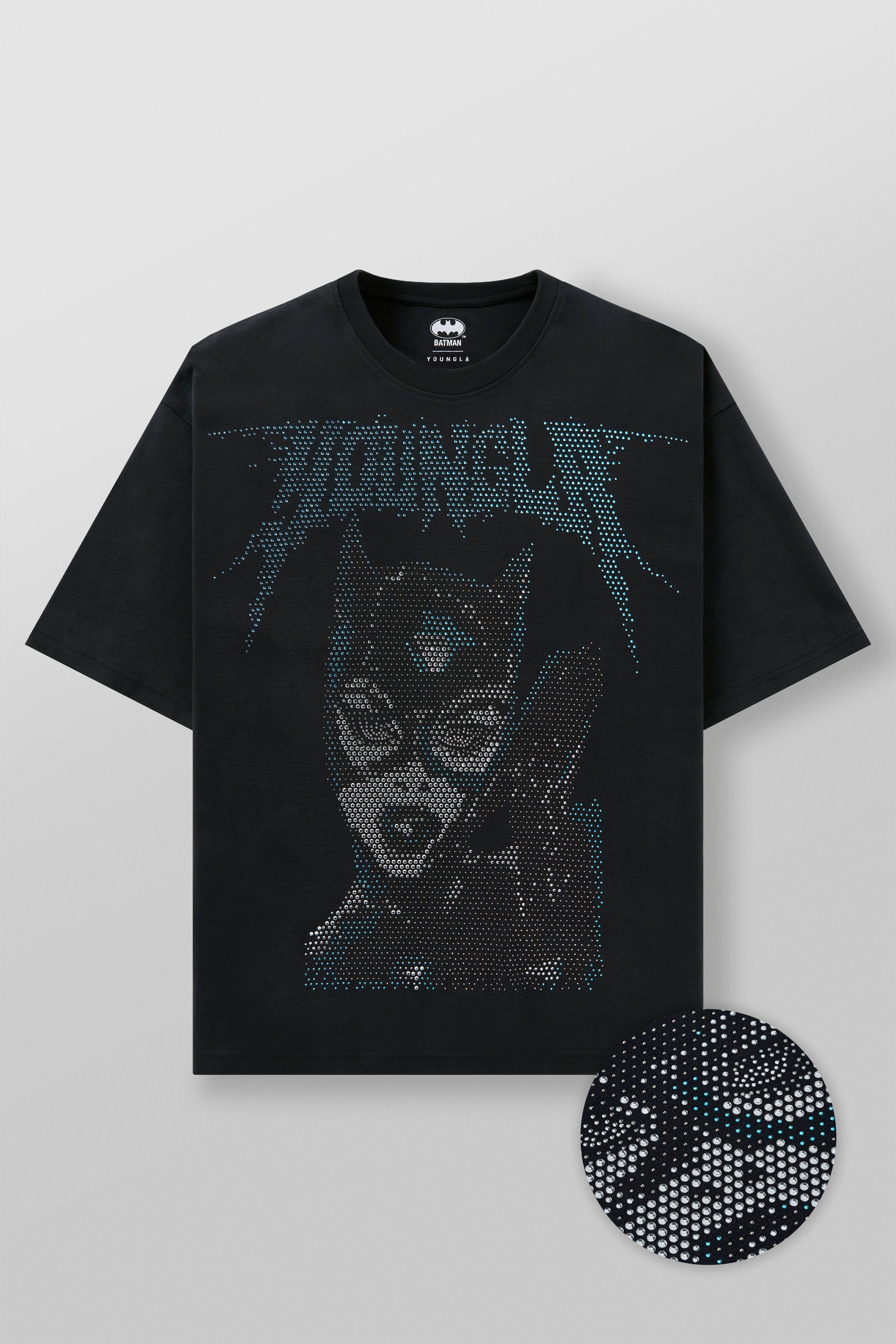 YoungLA 4257 - Batman Rhinestone Tees 'Catwoman'