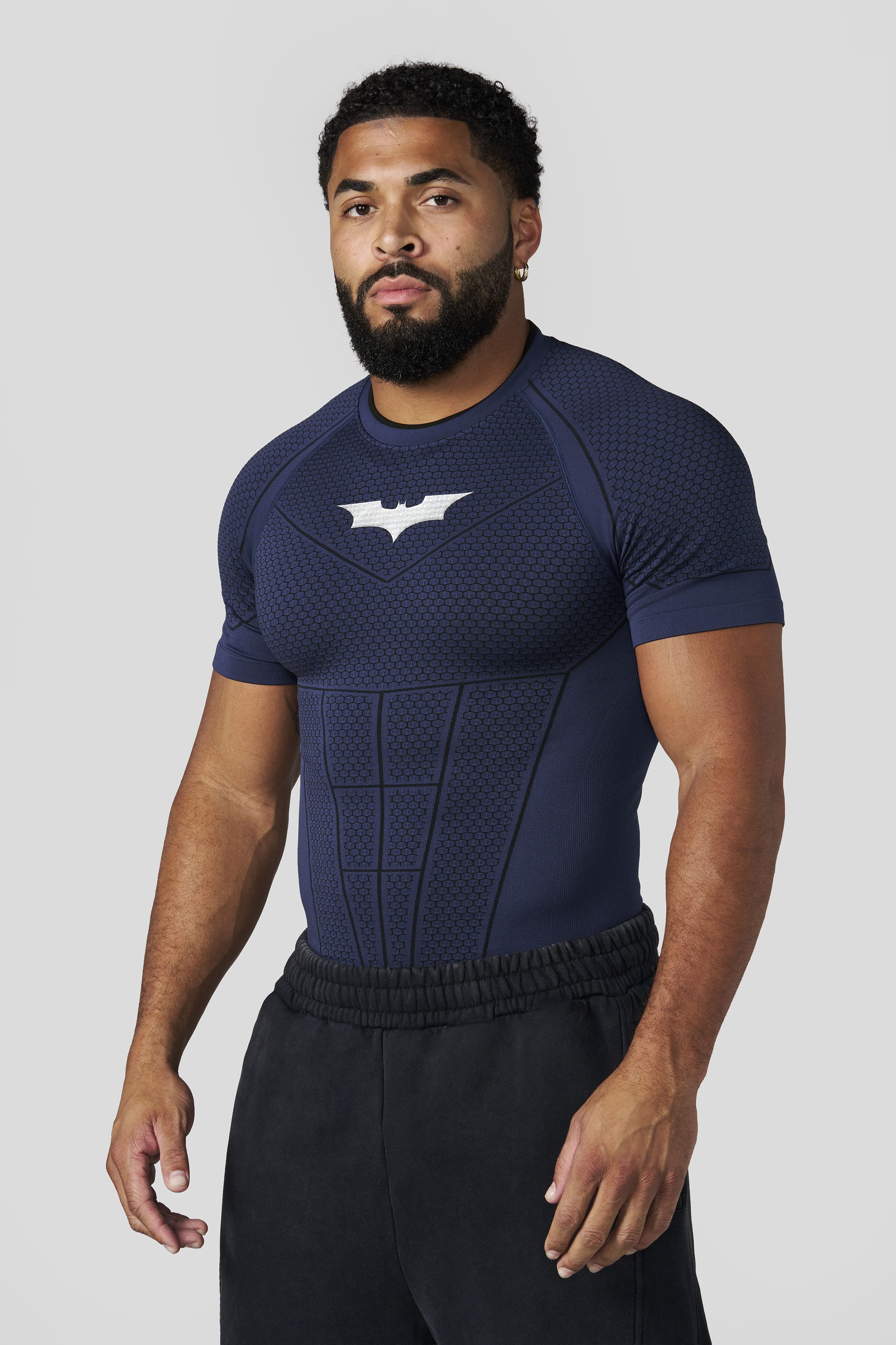 YoungLA 4259 - Batman Compression Tees 'Navy'
