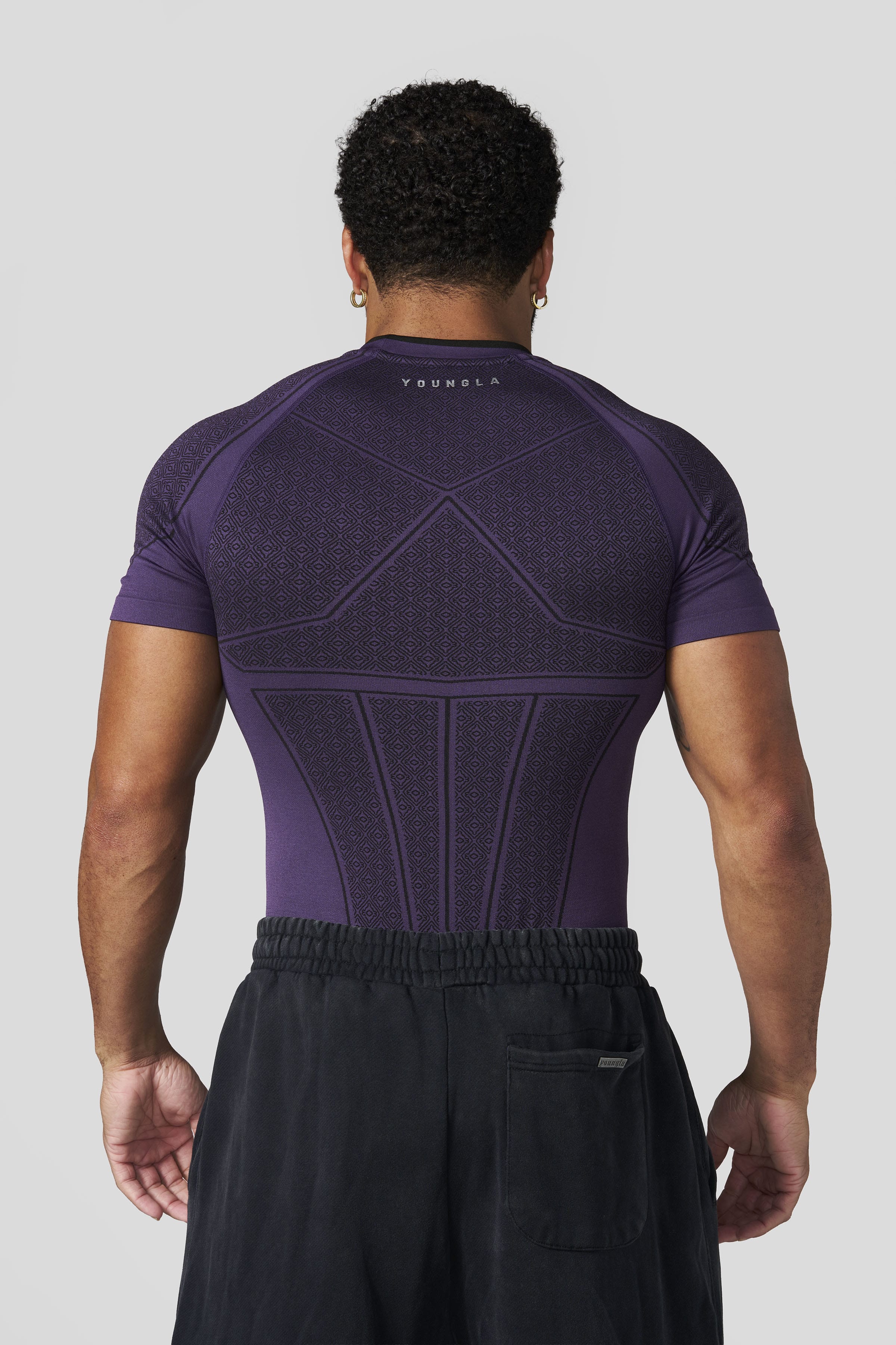 YoungLA 4259 - Batman Compression Tees - Purple Limited Edition 'Purple'