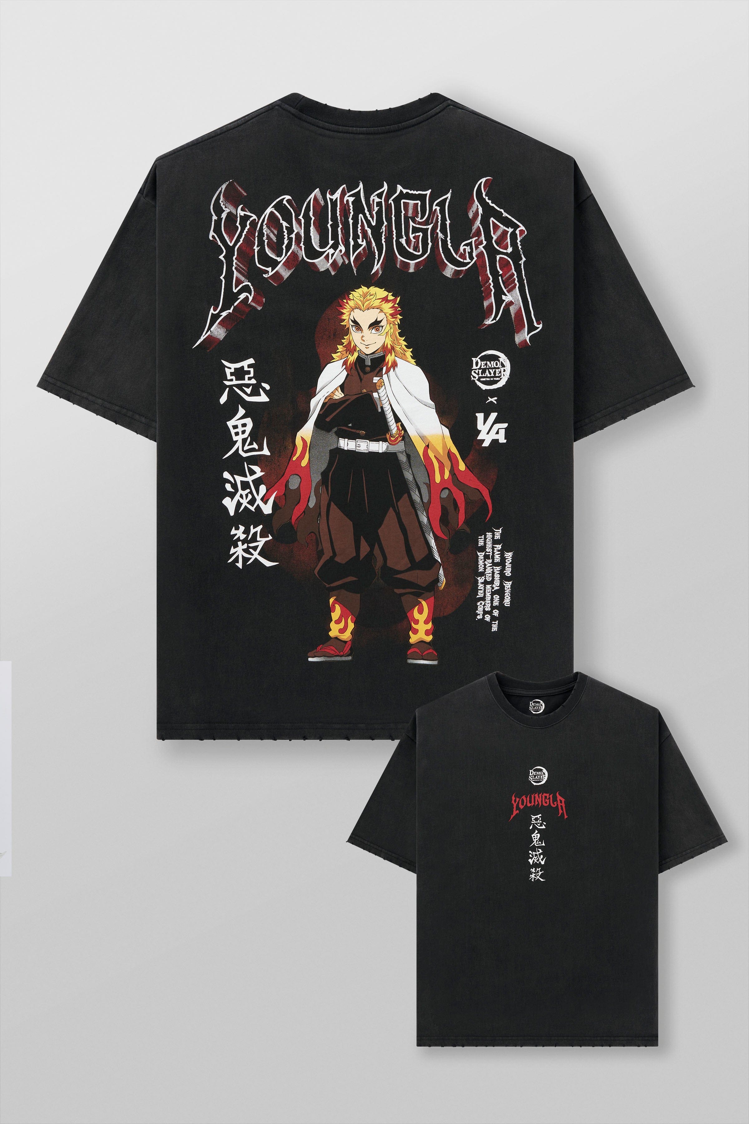 YoungLA 4266 - Demon Slayer: Kimetsu no Yaiba - Character Tees 'Flame Hashira'
