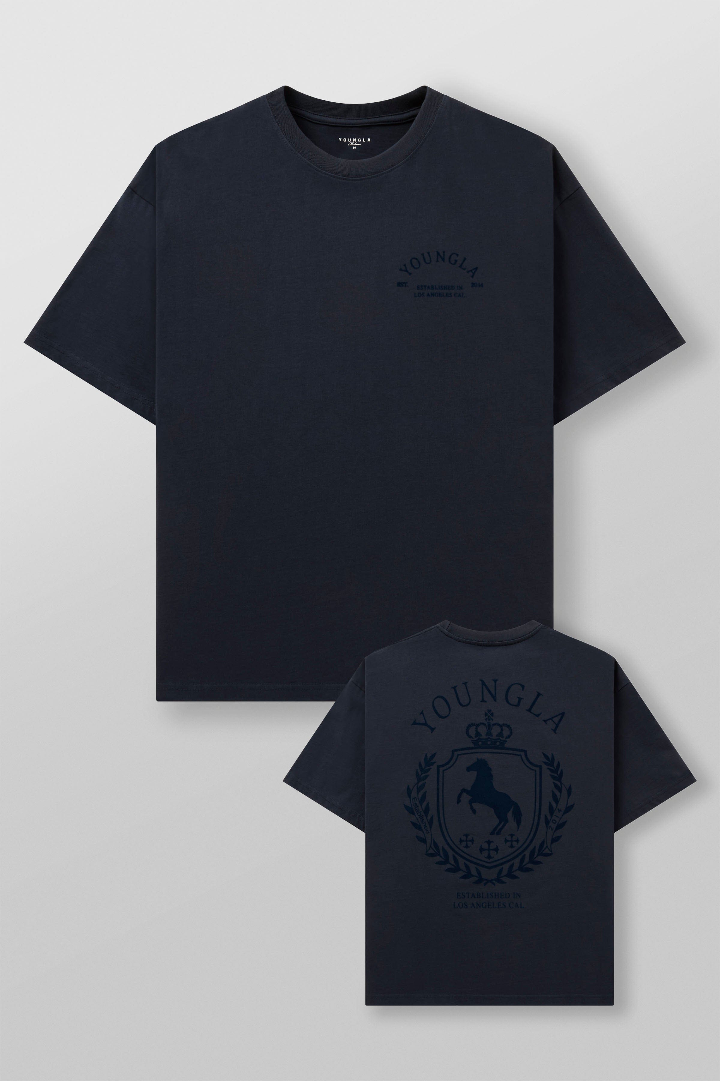 YoungLA 4268 - Old Money Tees 'Navy Wash'