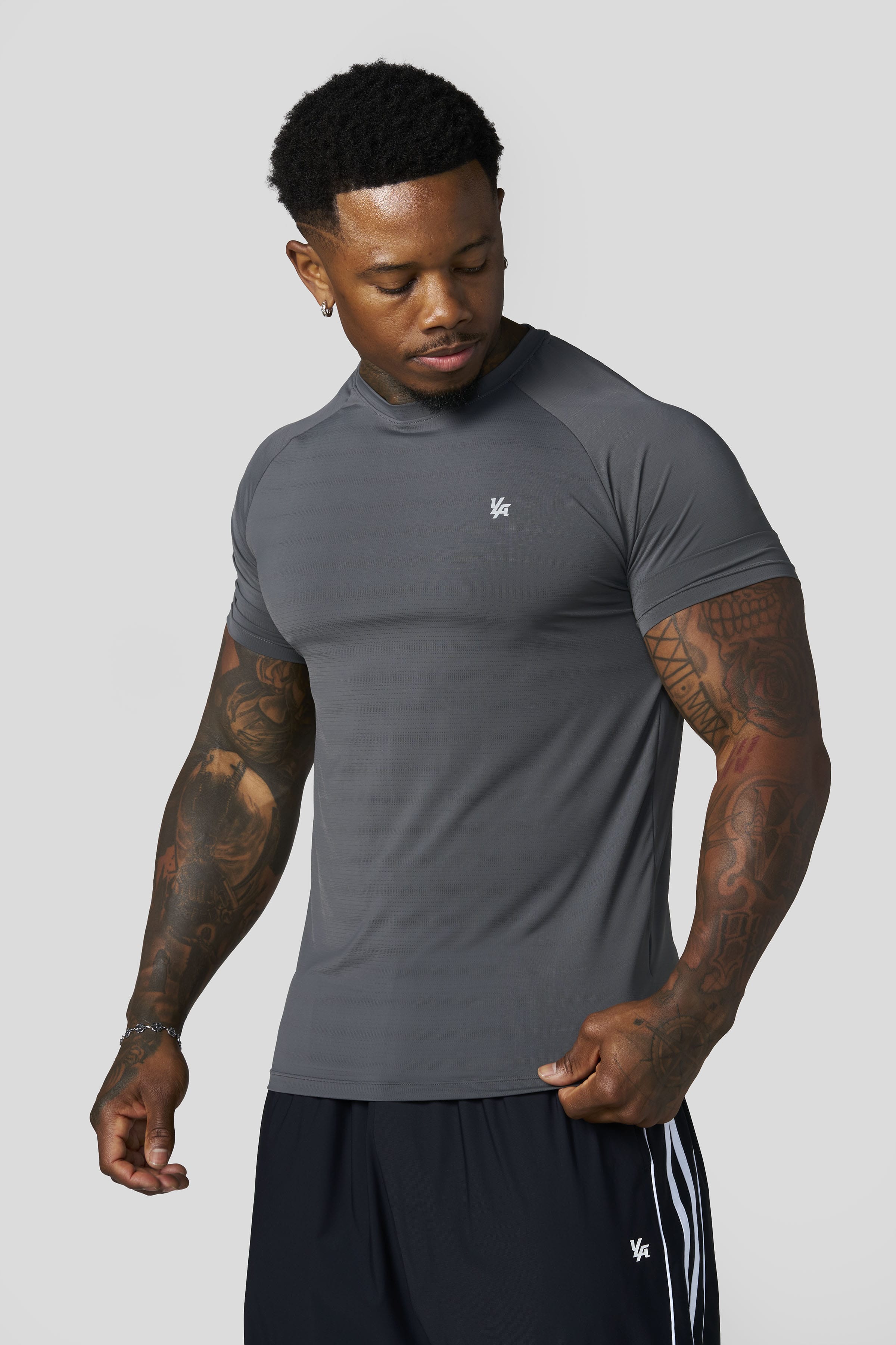 YoungLA 4275 - Liquid Compression Tees 'Grey'