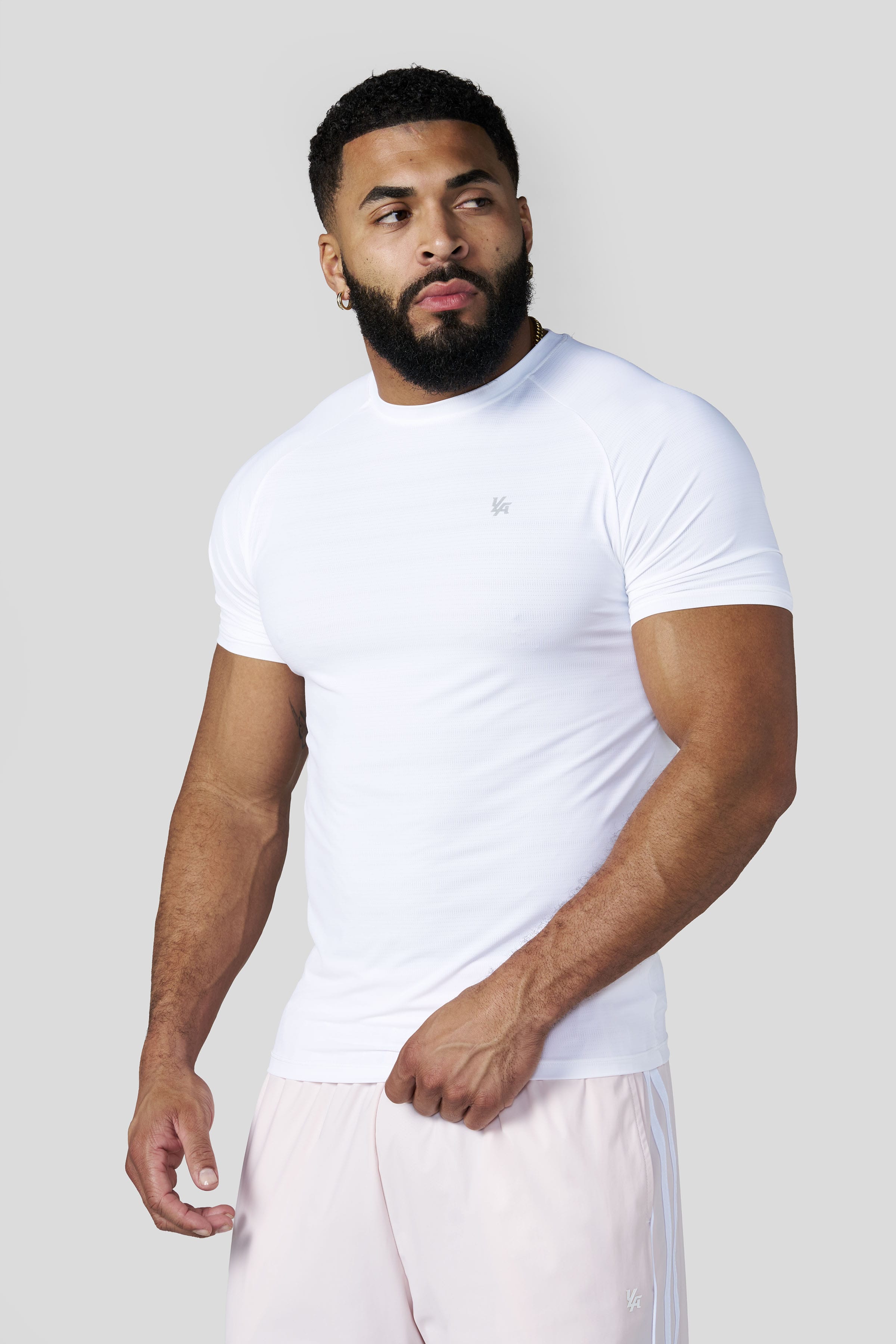 YoungLA 4275 - Liquid Compression Tees 'White'