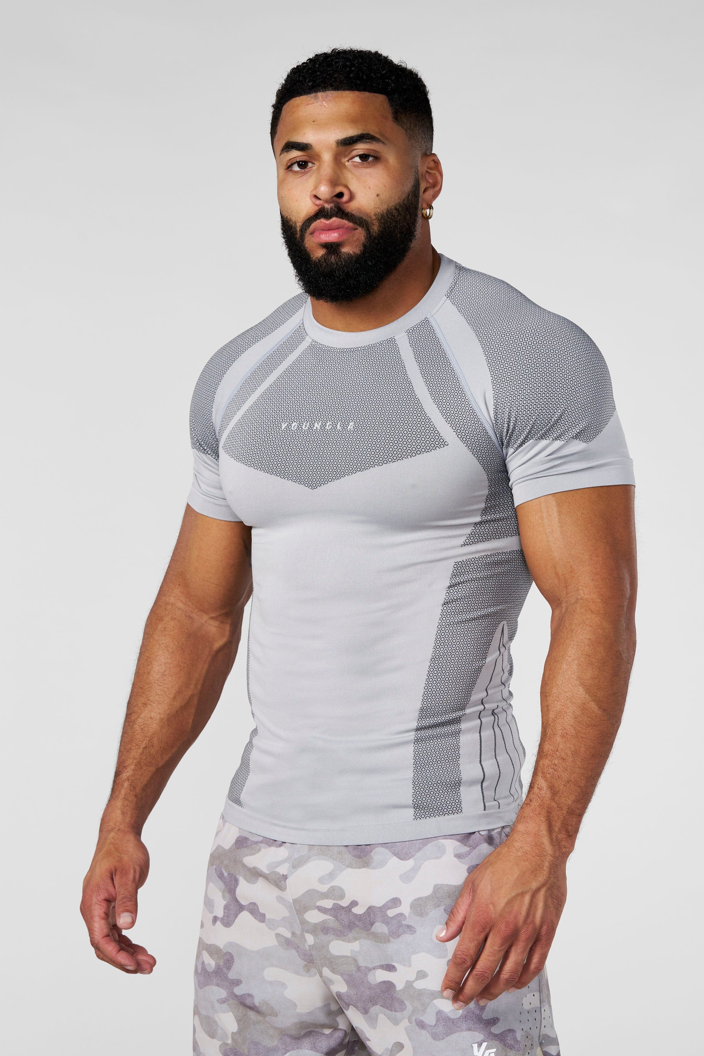 YoungLA 4294 - Apex Compression Tees 'Grey'