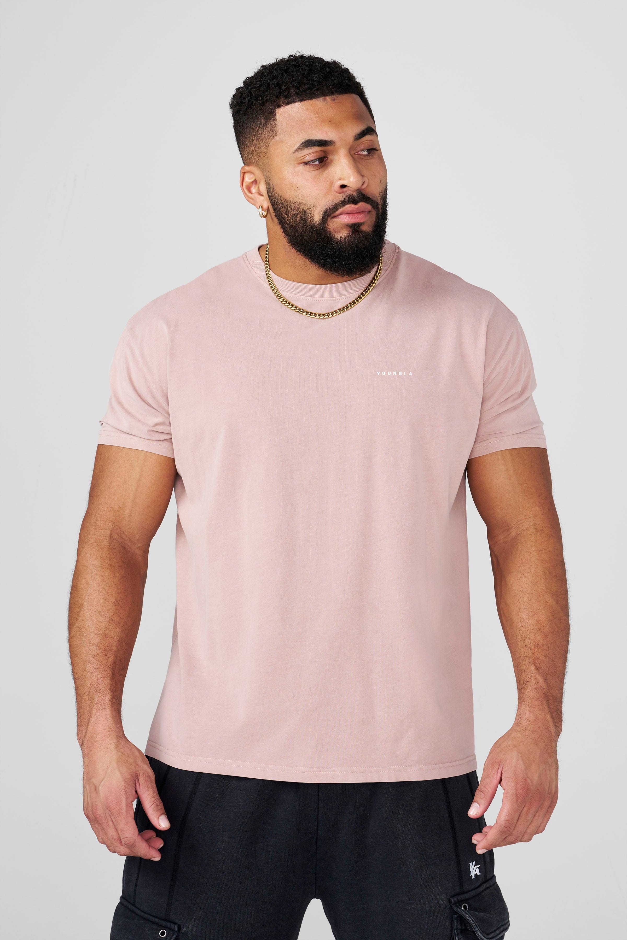 YoungLA 4295 - Perfect Tailored Tees 'Dusty Pink'