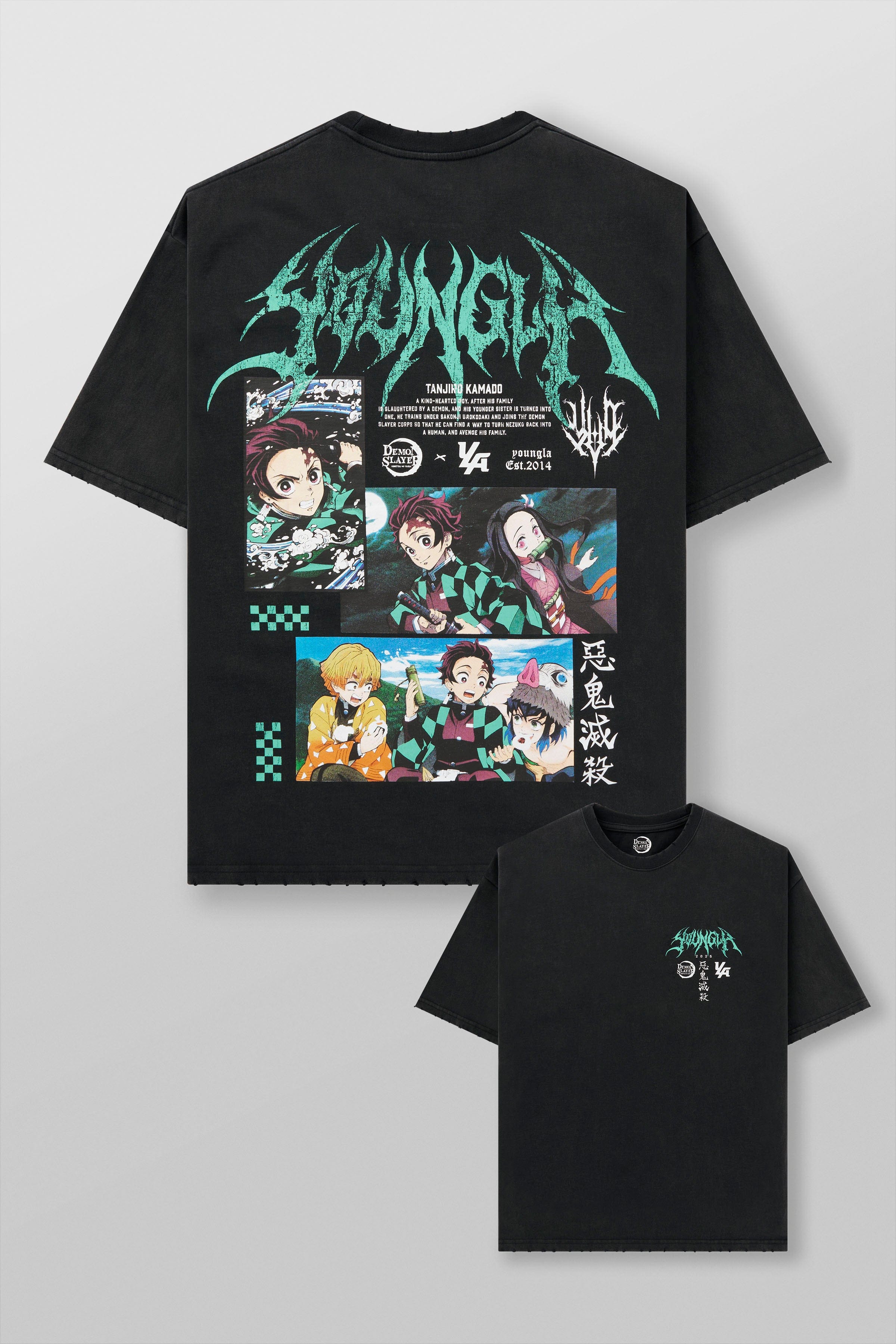 YoungLA 4297 - Demon Slayer: Kimetsu no Yaiba - Anime Tees 'Protagonists'