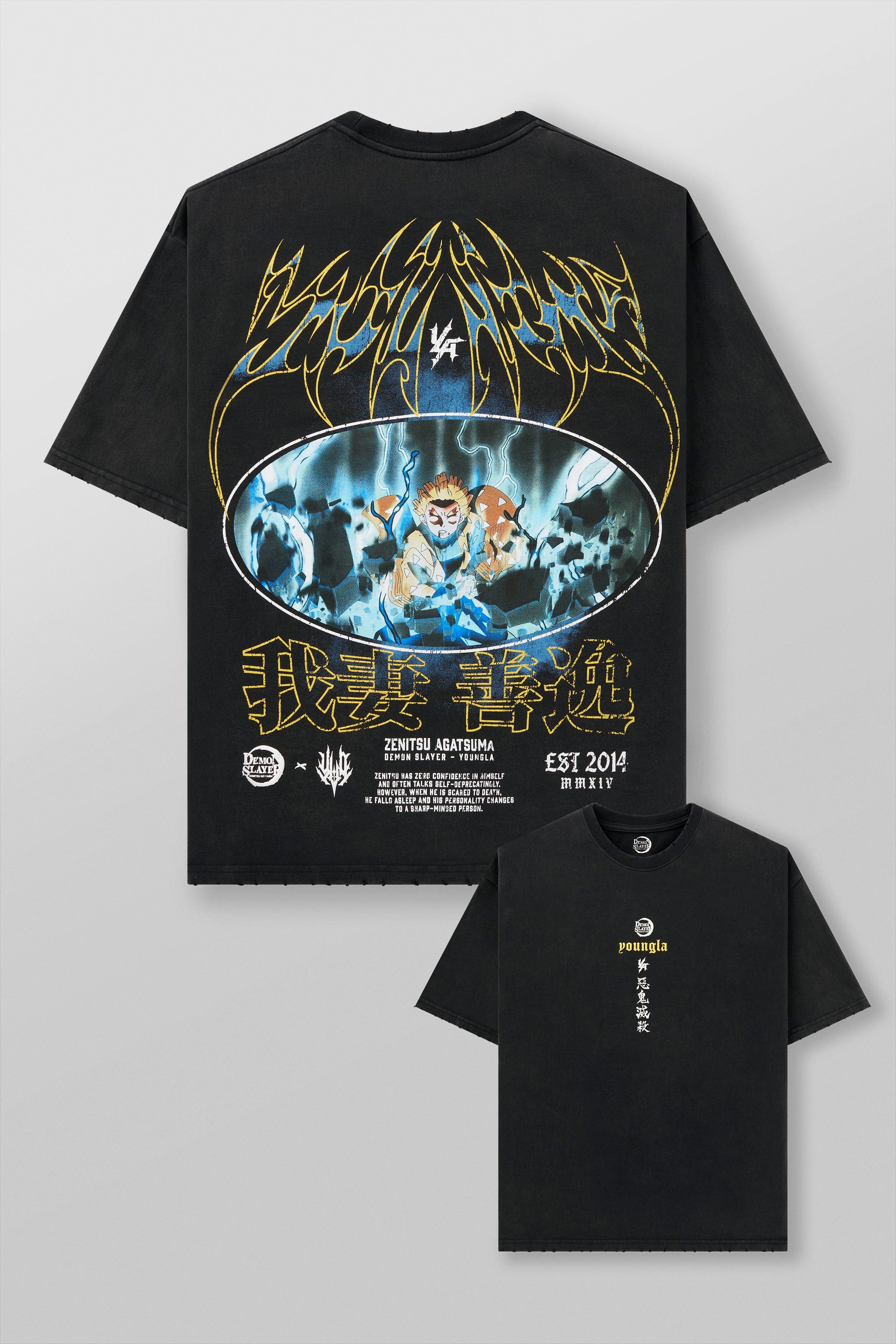 YoungLA 4297 - Demon Slayer: Kimetsu no Yaiba - Anime Tees 'Thunderclap and Flash'