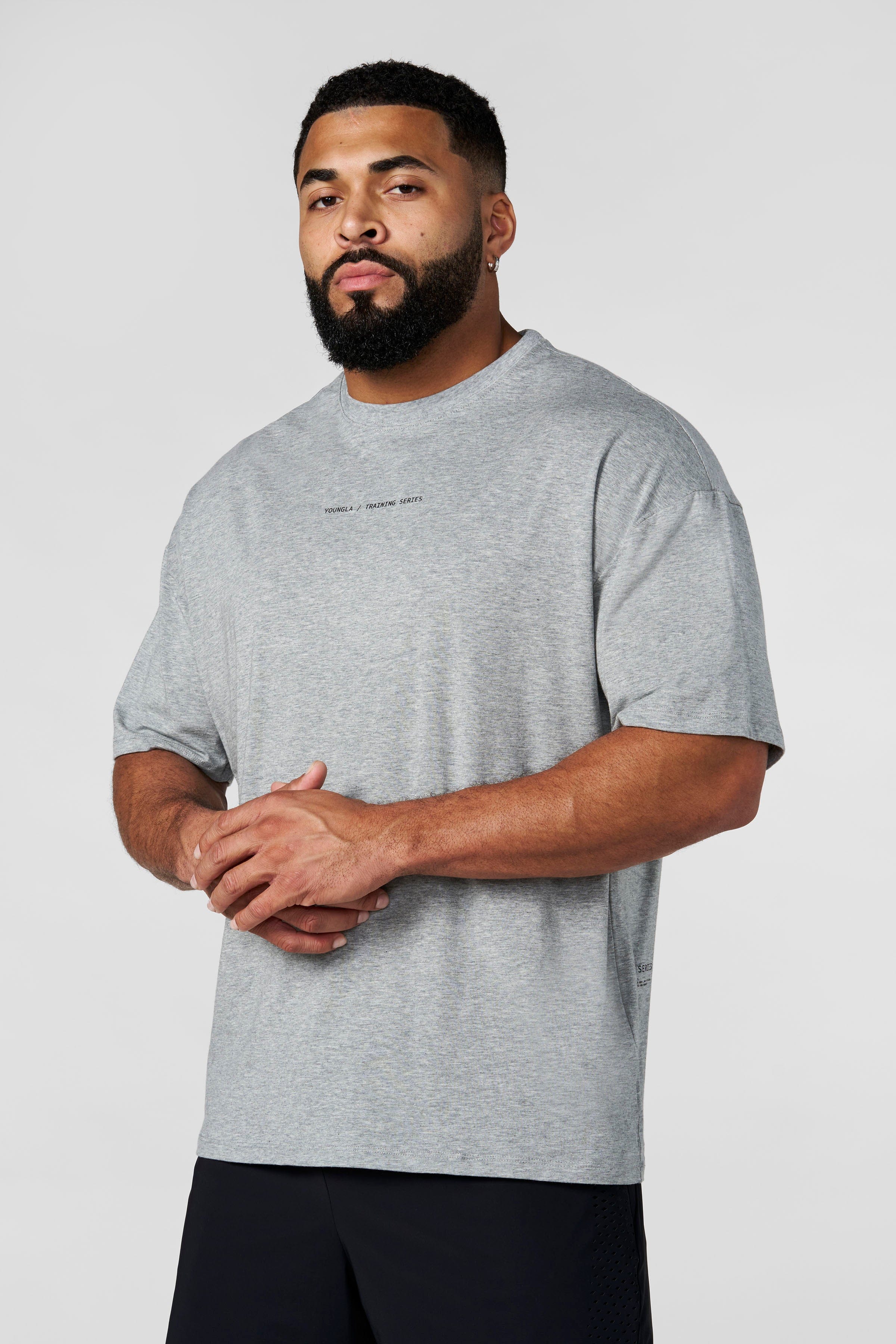 YoungLA 4317 - AeroTech Training Tees 'Heather Grey'
