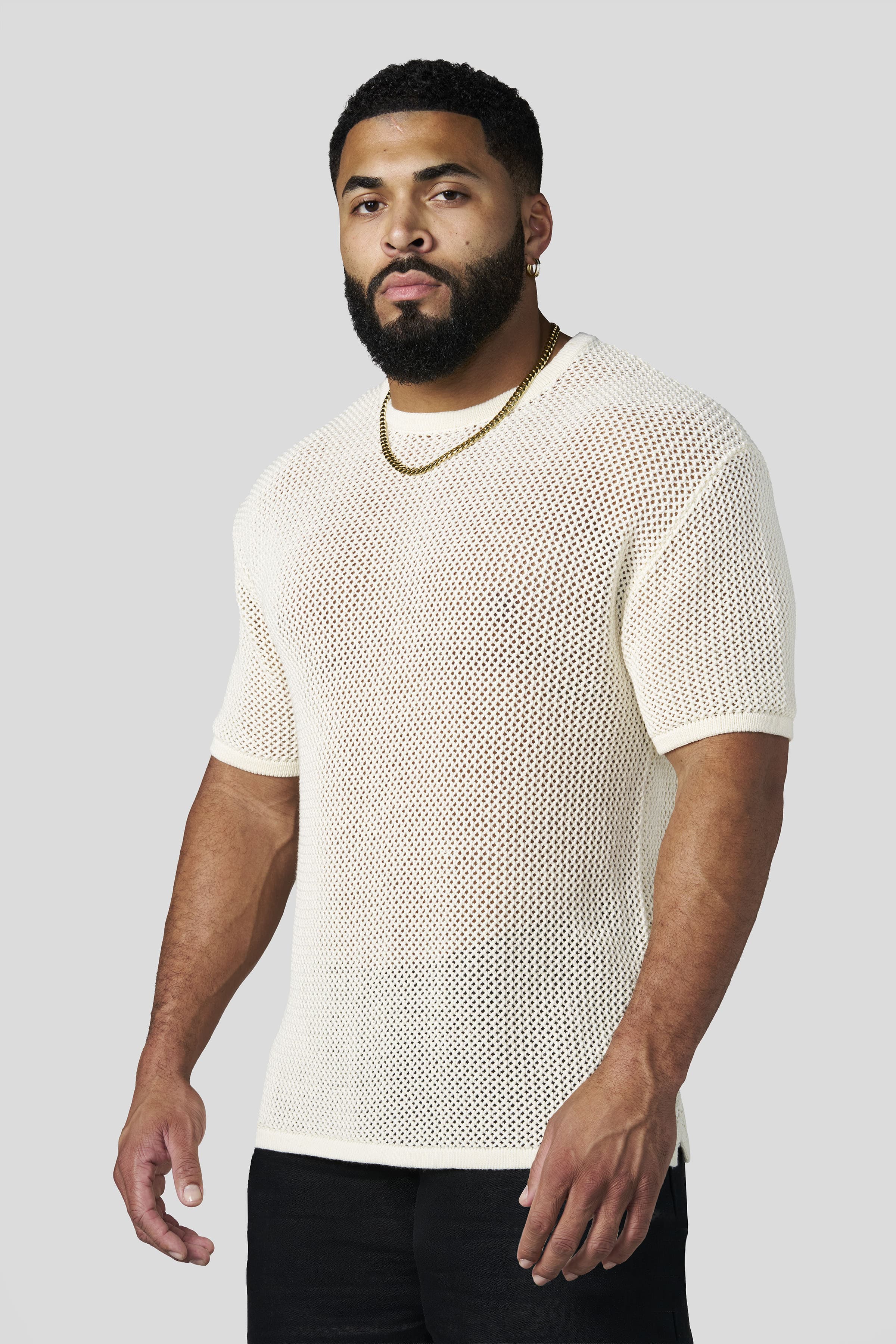Young La 4324 - Beach Club Knit Tees 'Off-White'