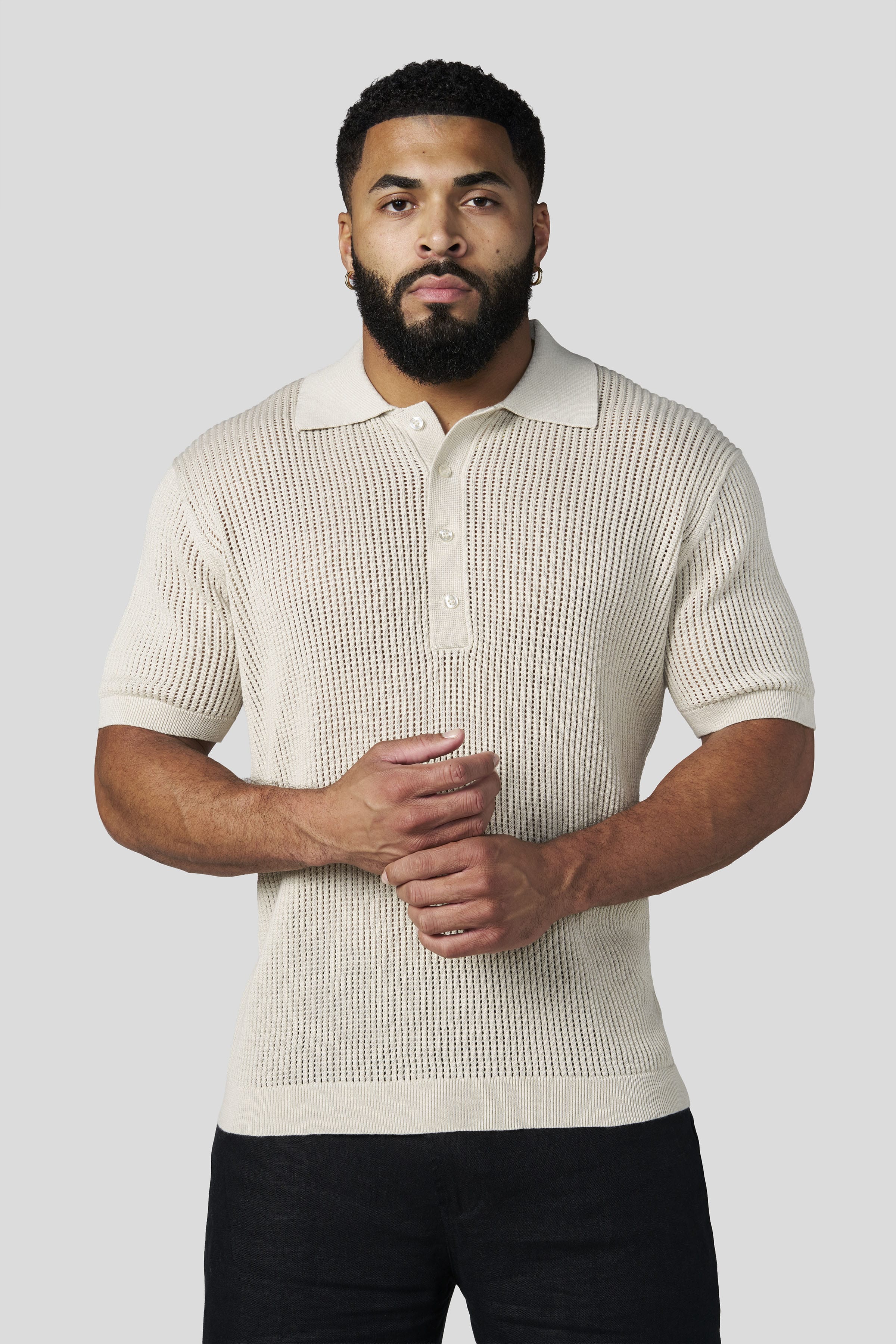 Young La 4341 - Lightweight Resort Polos 'Sand'