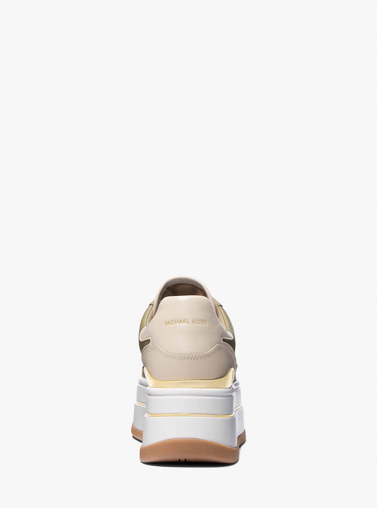 Hayes Two-Tone Leather Platform Sneaker SAFARI GREEN