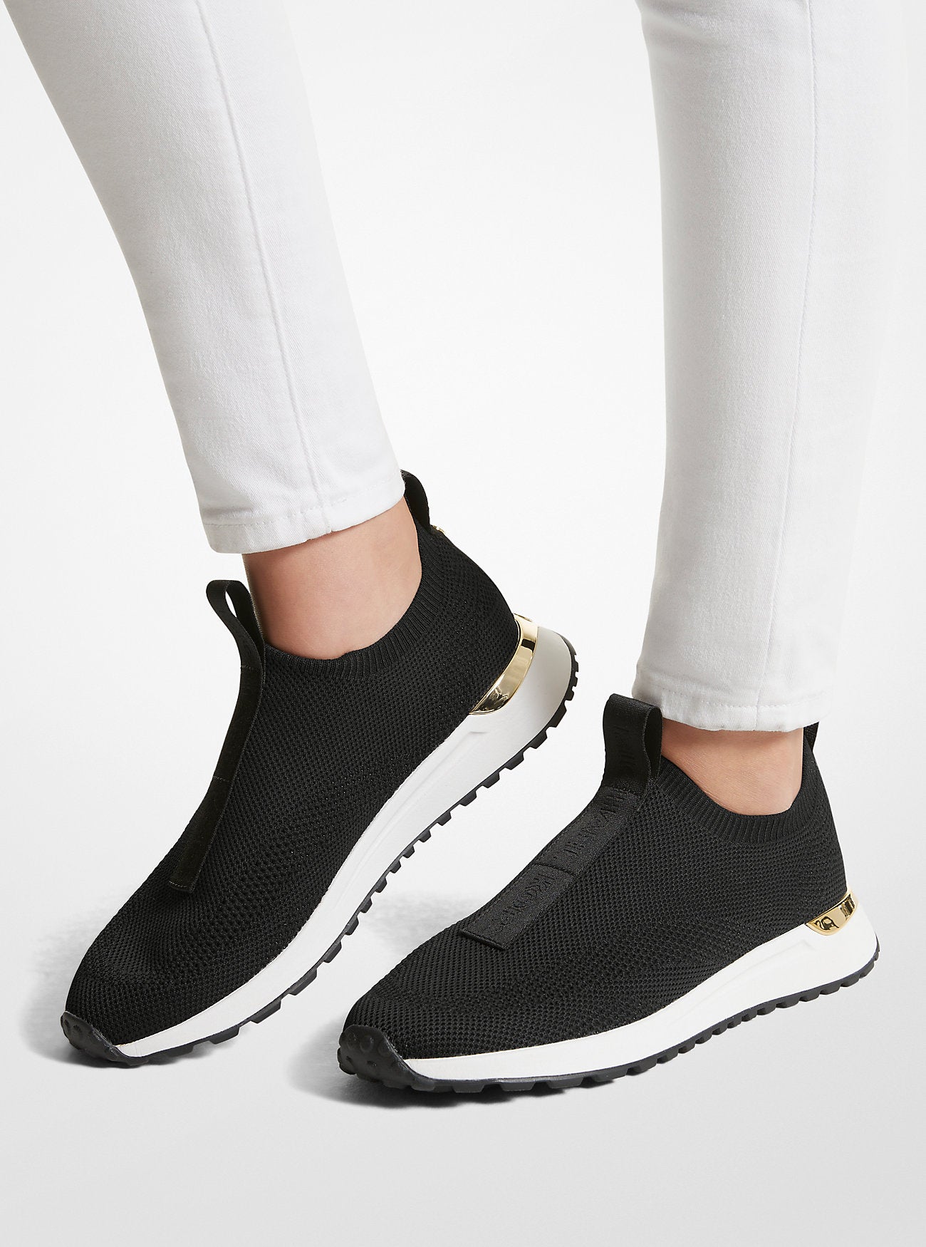 Bodie Logo Tape Mesh Slip-On Trainer BLACK