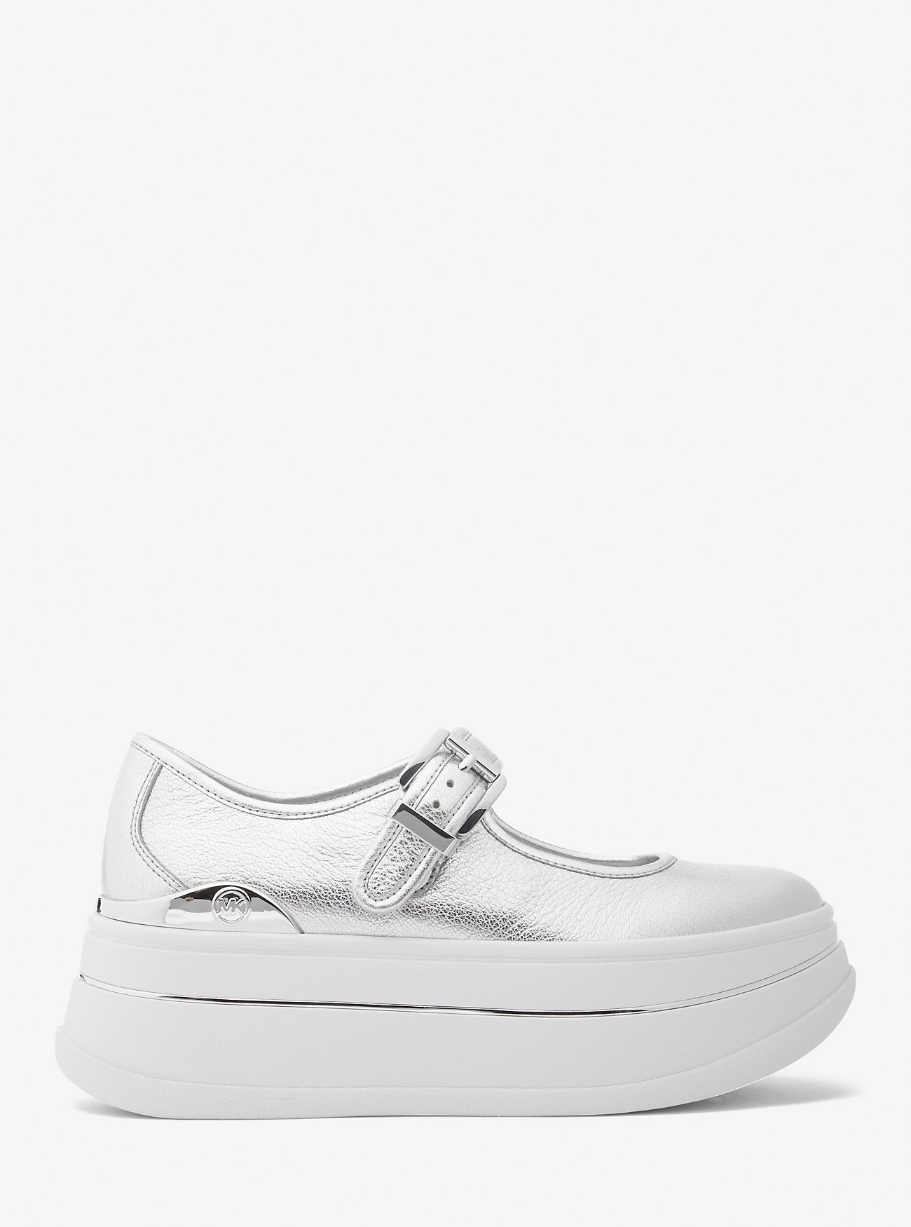 Hayes Metallic Leather Mary Jane Sneaker SILVER