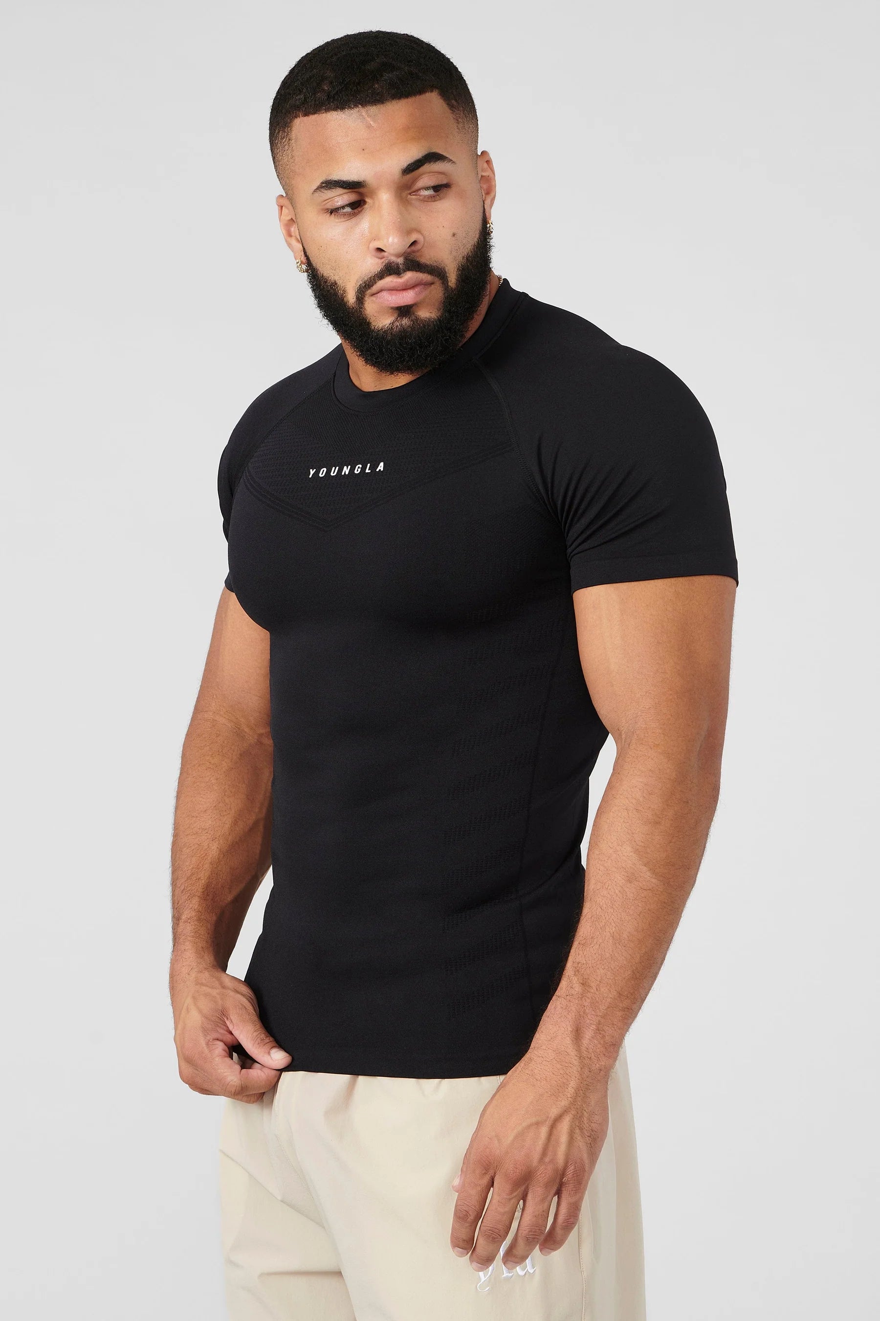Young La 475 SuperVillain Compression Tees 'Black'