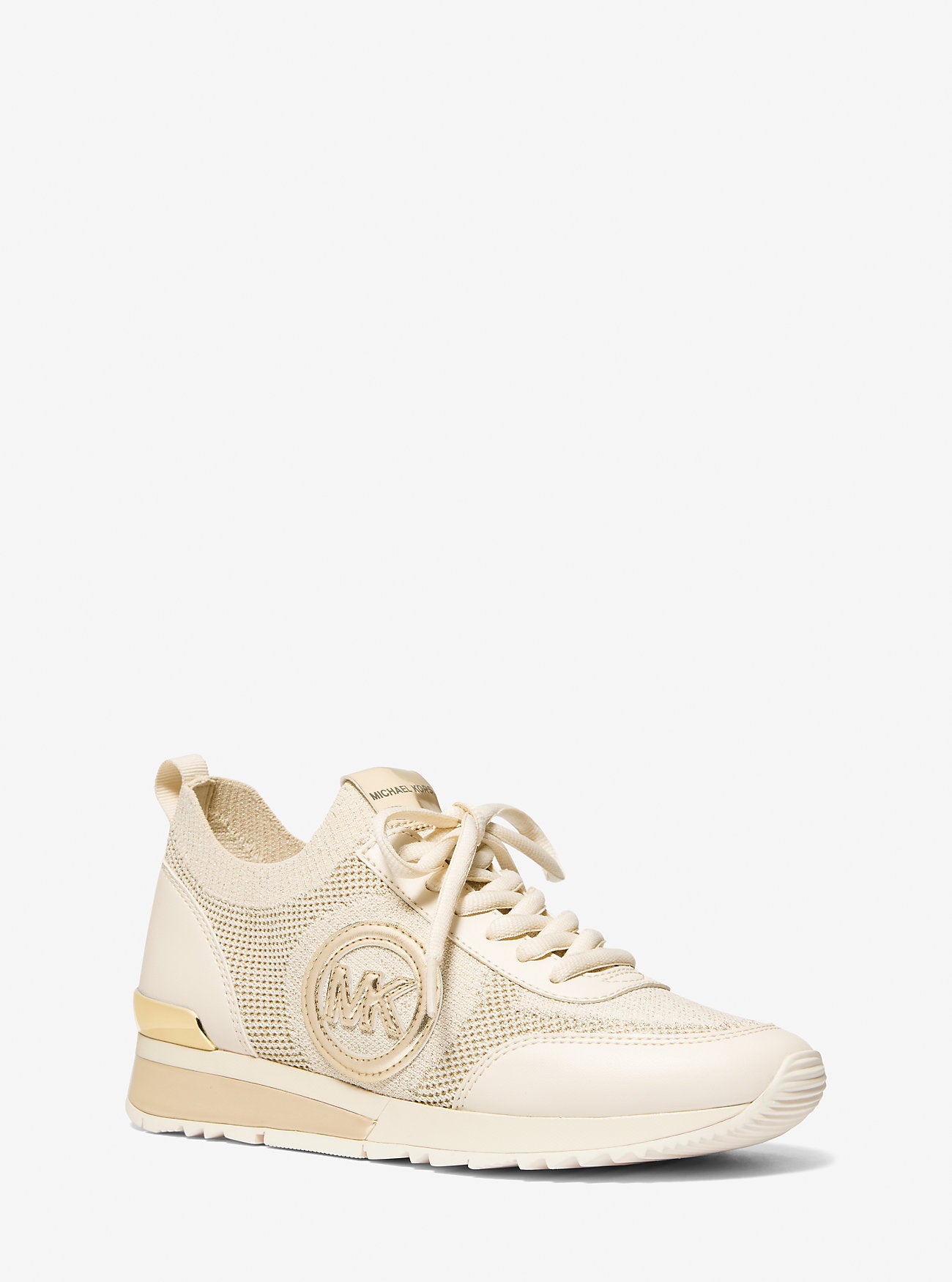Jenkins Metallic Stretch Knit Trainer PALE GOLD