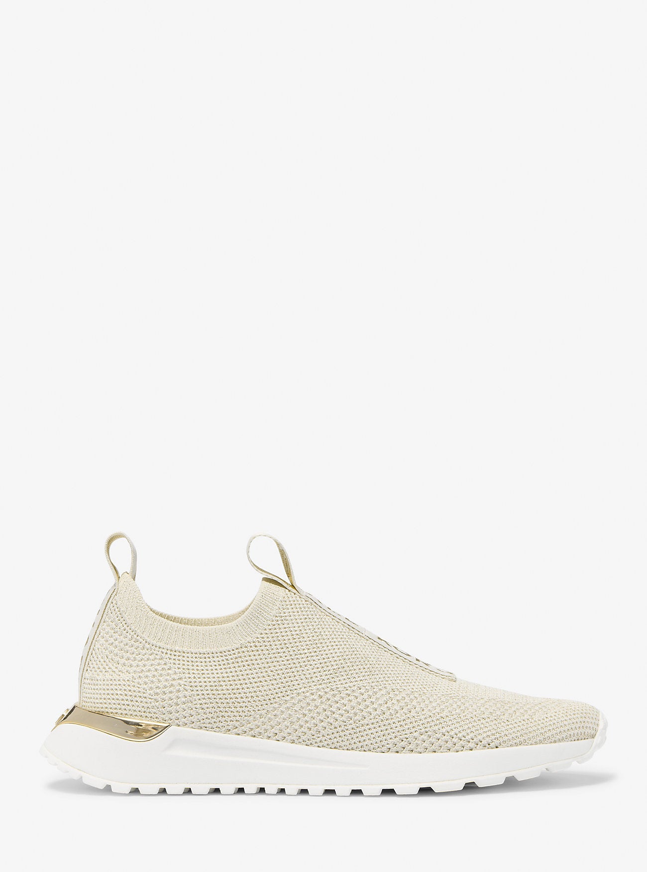 Bodie Metallic Knit Slip-On Sneaker PALE GOLD