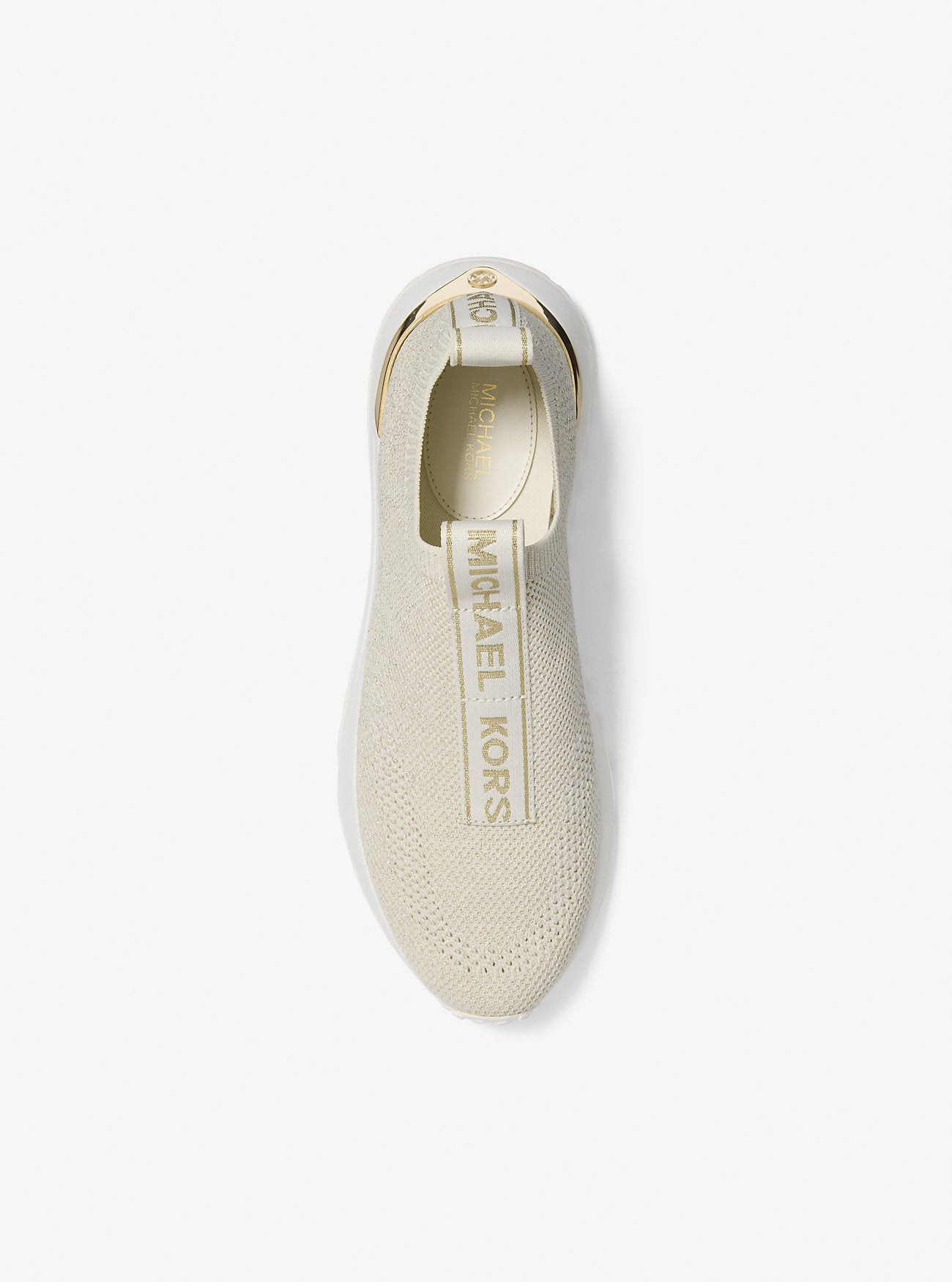 Bodie Metallic Knit Slip-On Sneaker PALE GOLD
