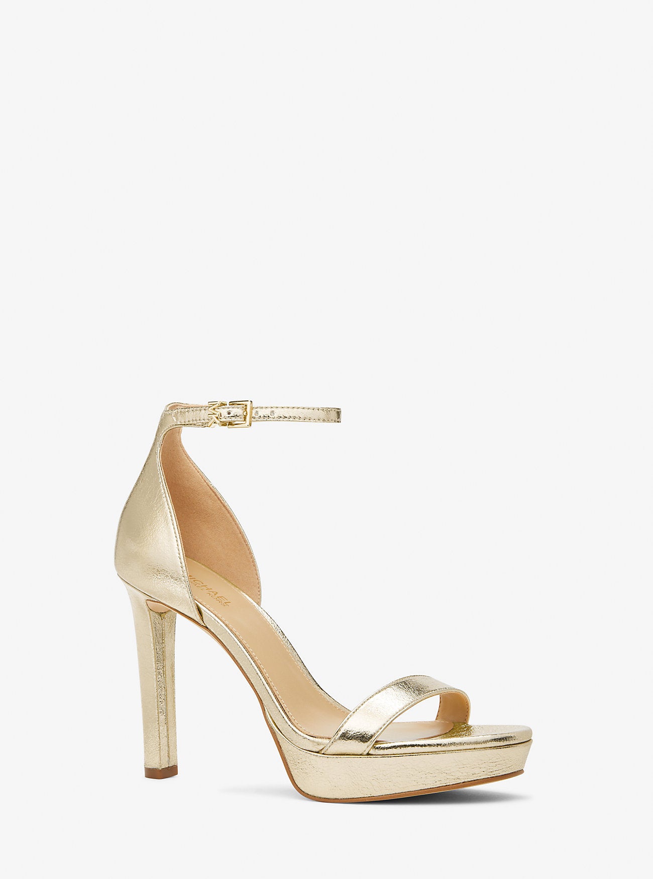 Margot Metallic Platform Sandal PALE GOLD