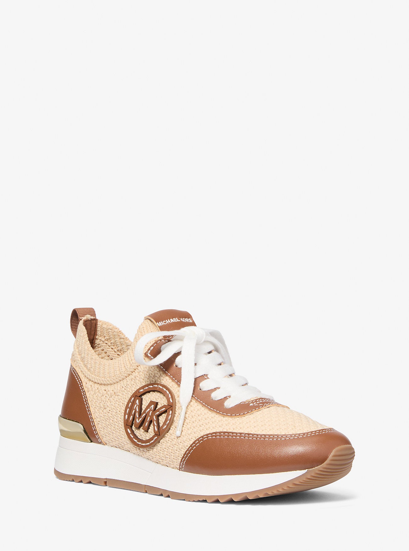 Jenkins Two-Tone Stretch Knit Trainer NATURAL