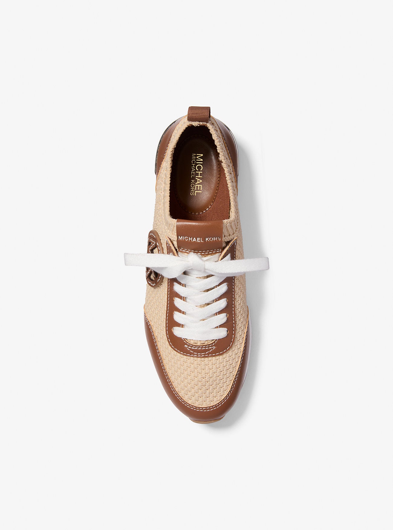 Jenkins Two-Tone Stretch Knit Trainer NATURAL