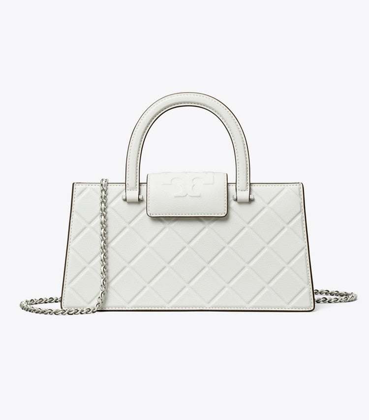 Tory Burch Fleming East-West Tote Blanc
