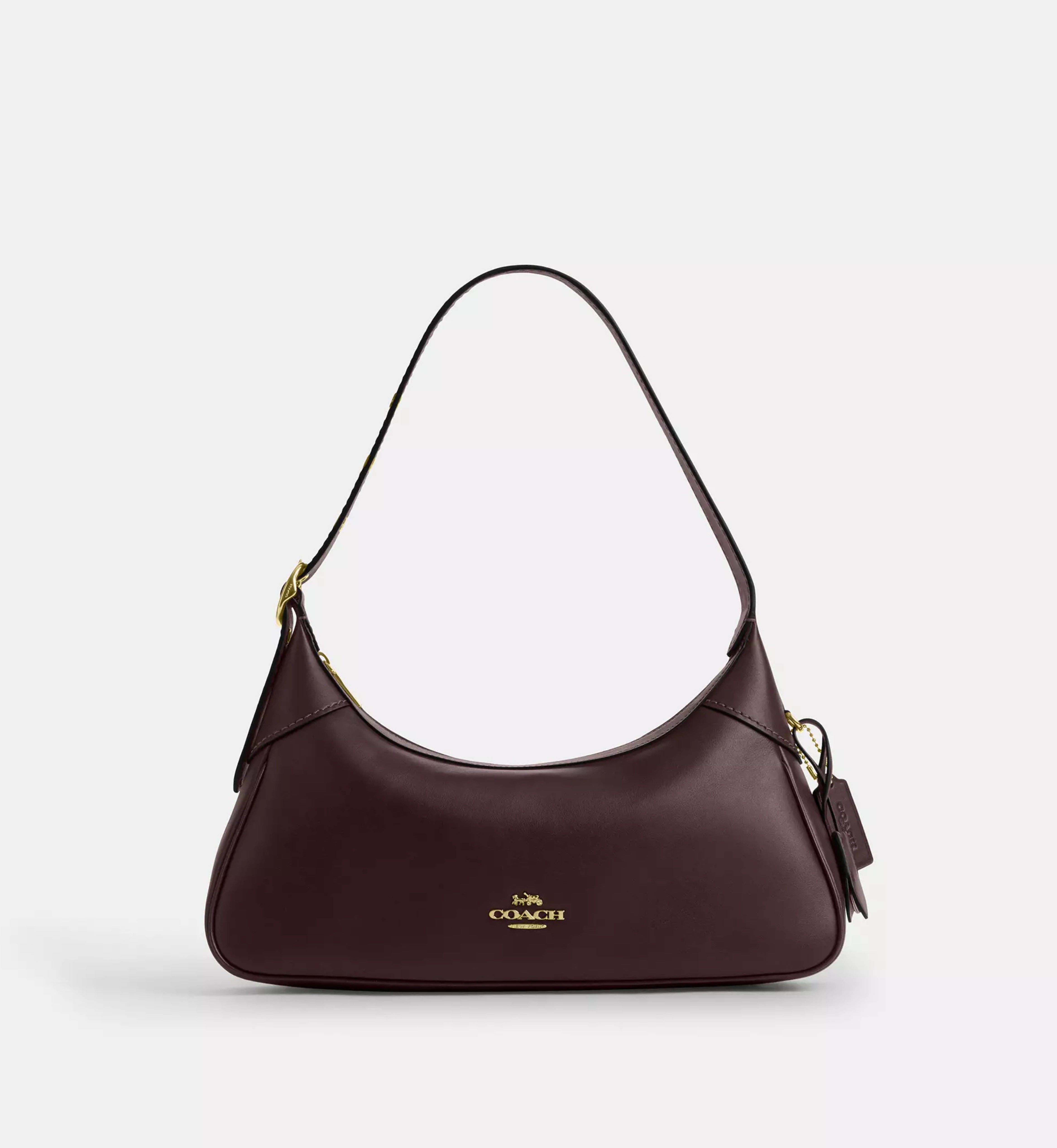 Coach Ella Small Shoulder Bag 'Smooth Leather Gold Espresso'