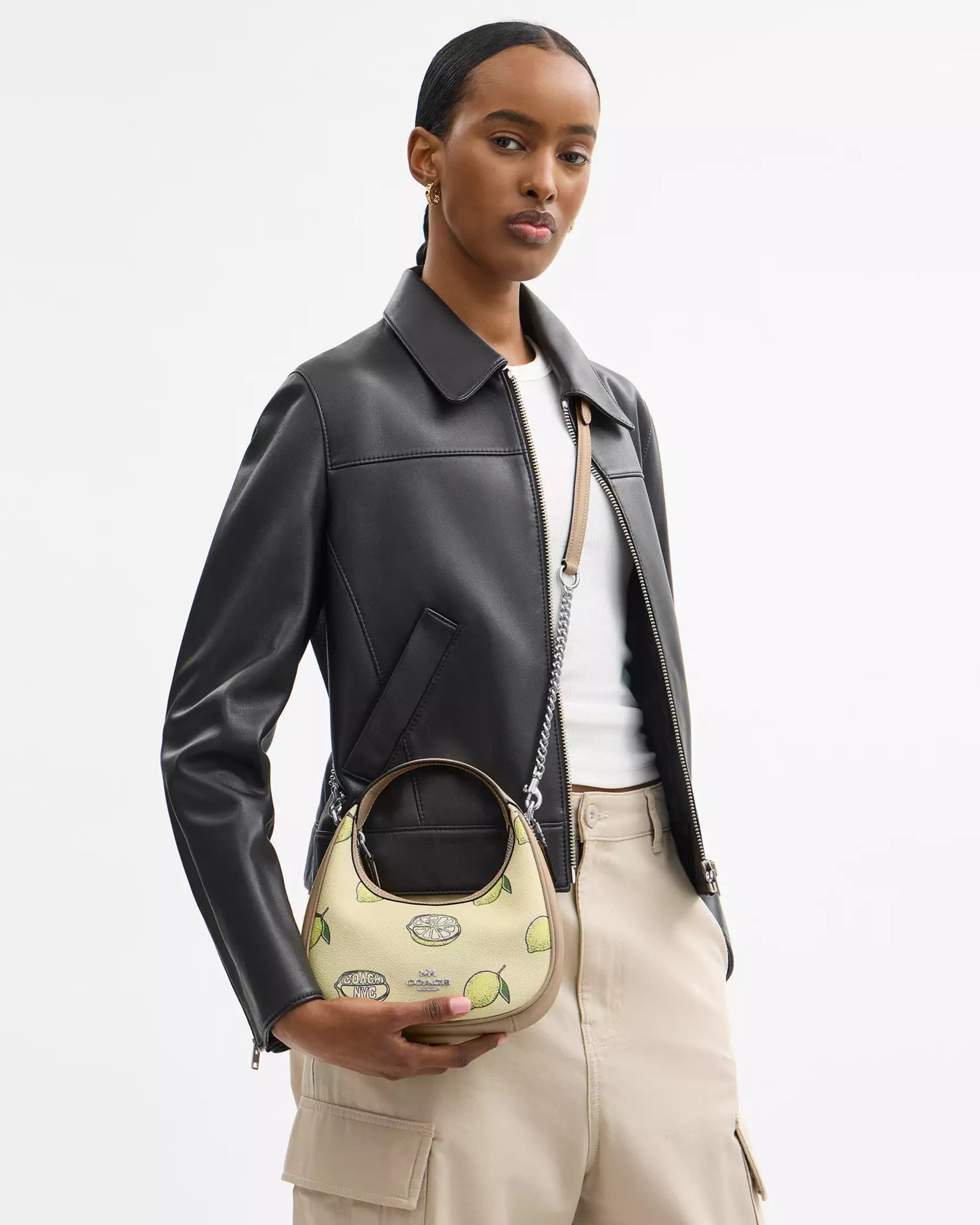 Coach Carmen Mini Crossbody Bag With 'Lemon Print'