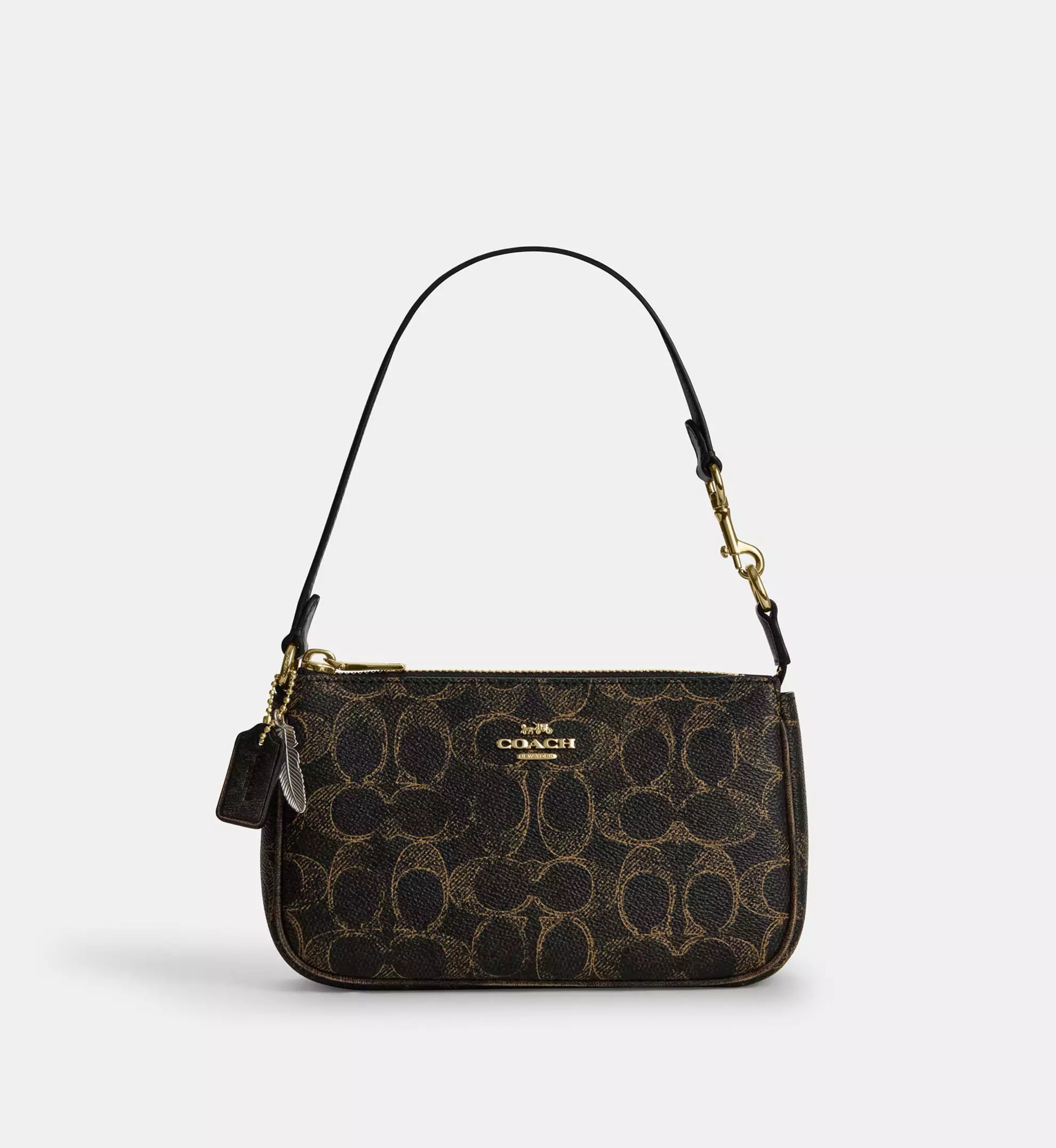 Nolita 19 In Loved Signature Canvas With Charms 'Signature Canvas Gold Brown'