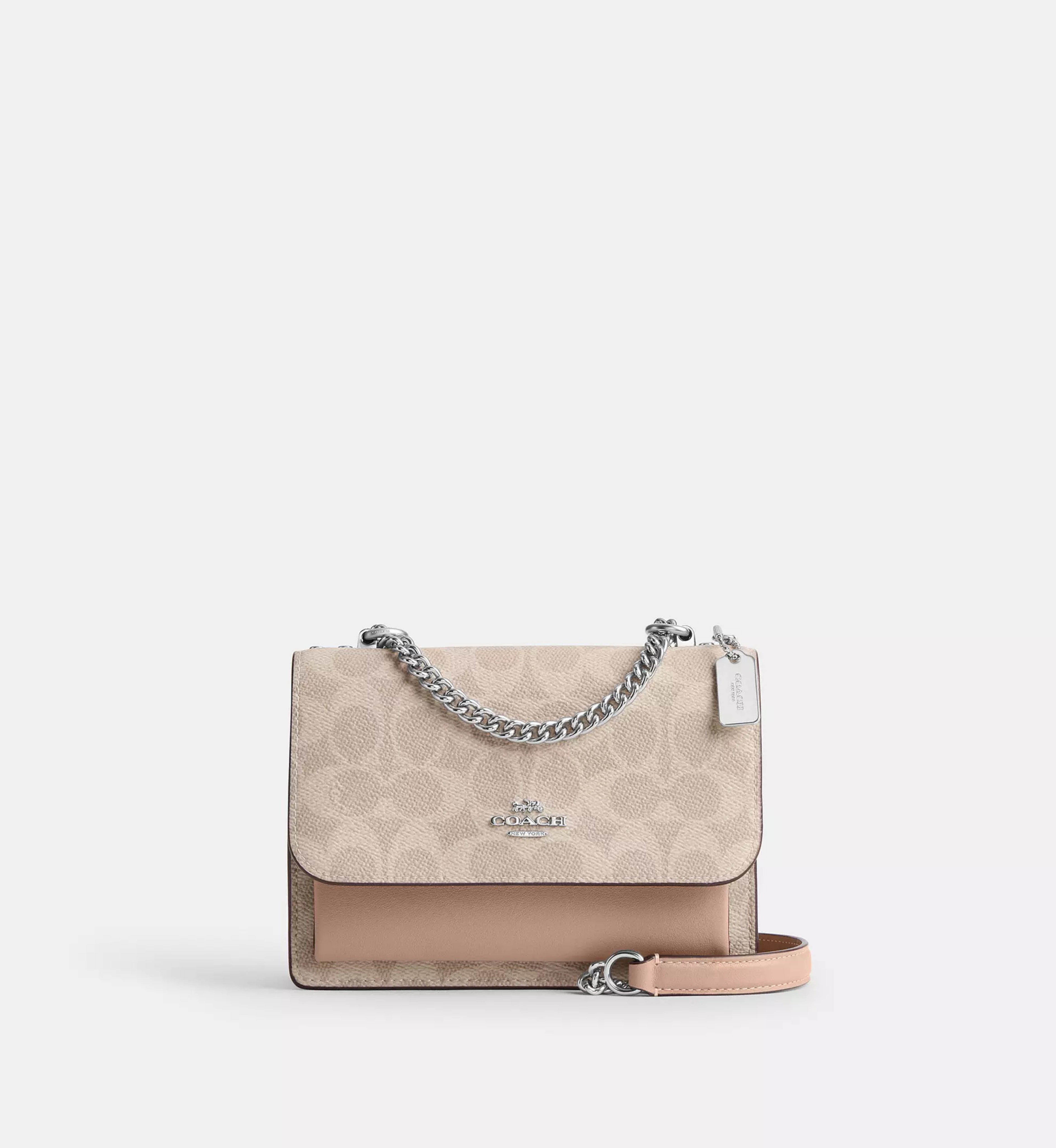 Coach Mini Klare Crossbody Bag In Signature Canvas 'Signature Canvas Silver Sand Taupe'