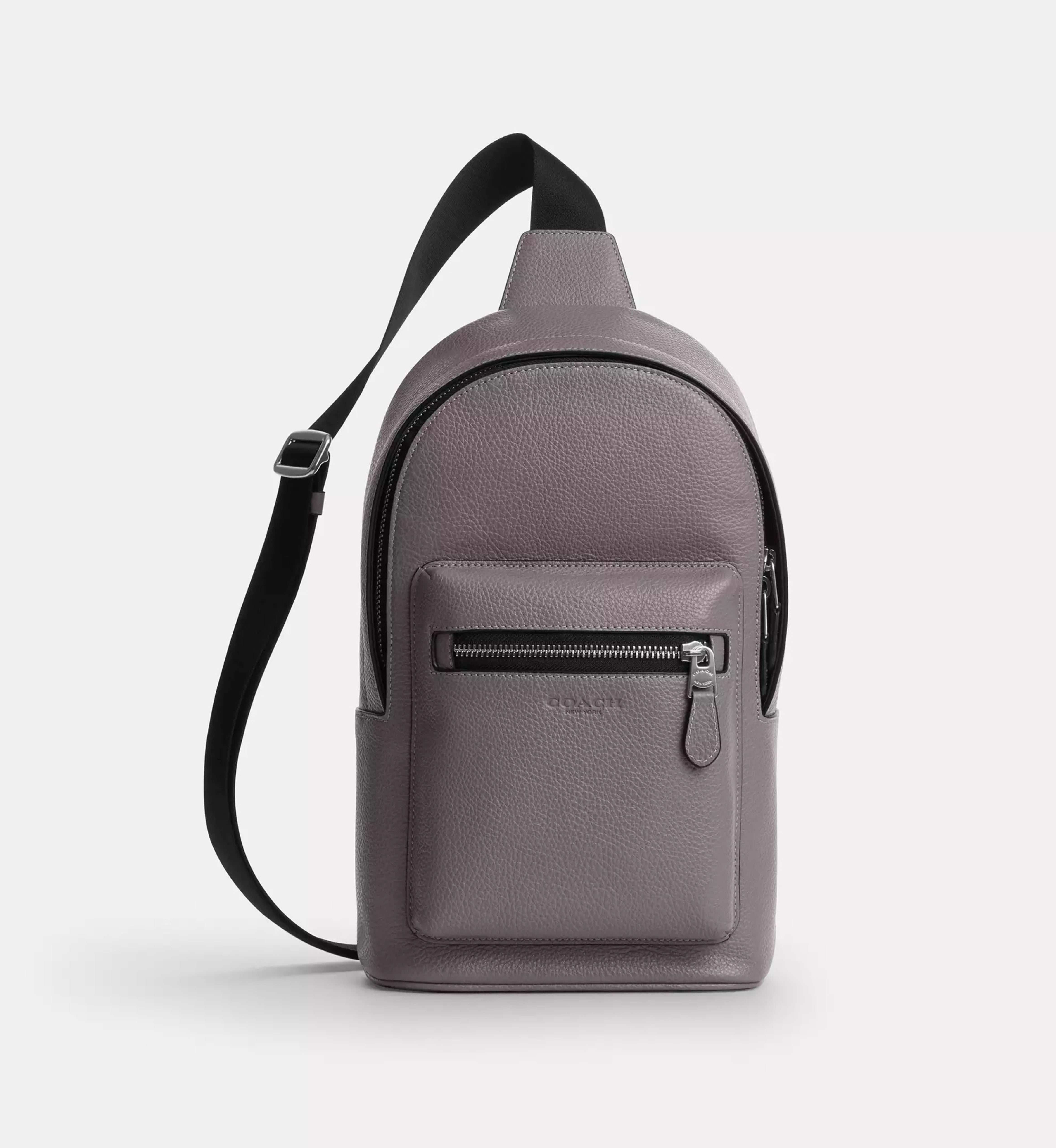 Coach West Pack 'Pebbled Leather Silver Graphite'