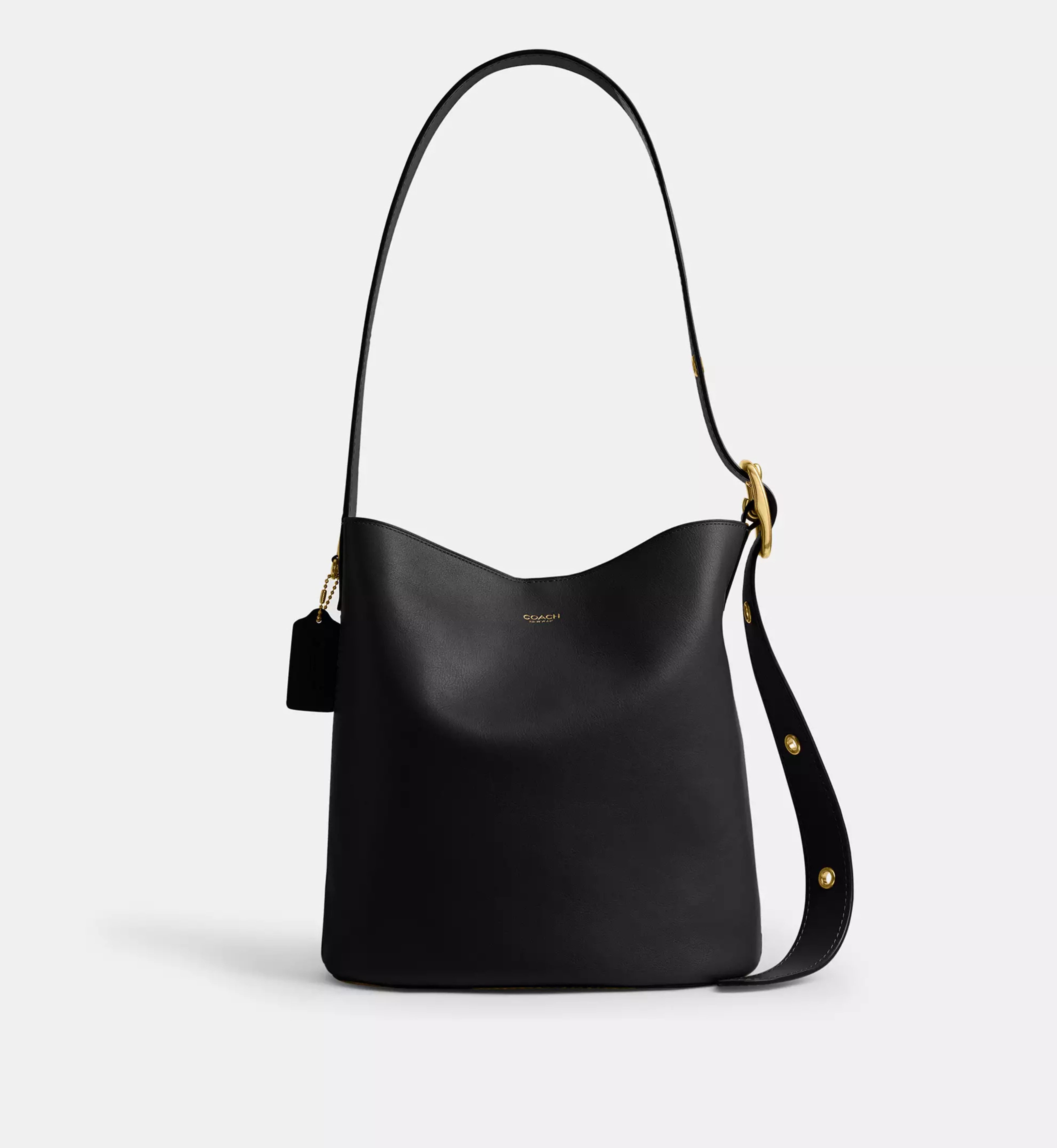 Coach Bleecker Bucket Bag 'Smooth Leather Brass Black'