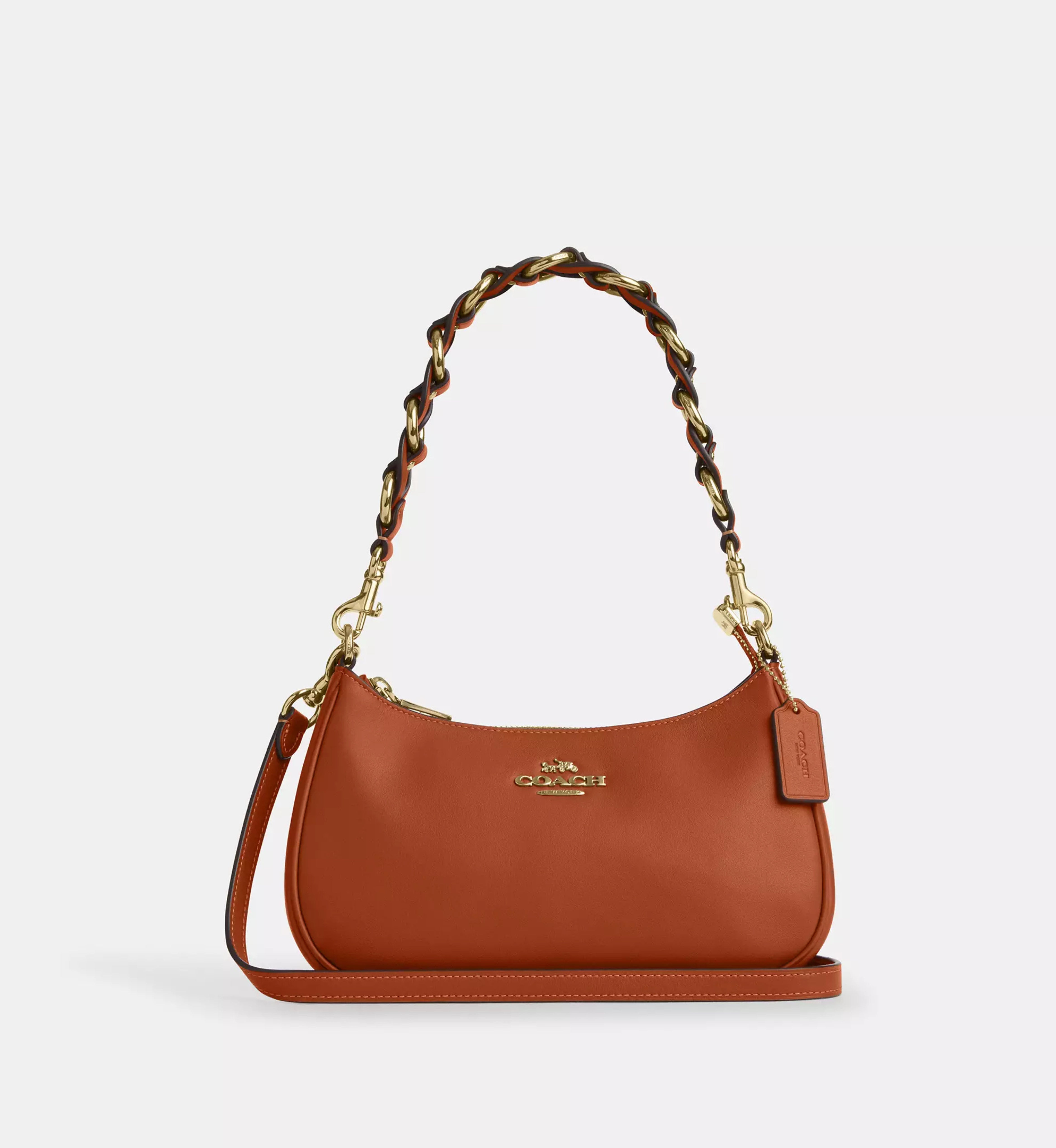 Coach Teri Shoulder Bag 'Smooth Leather Im Amber Brown'