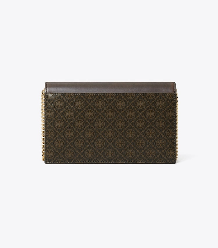 Tory Burch T Monogram Coated Canvas Envelope Crossbody French Press