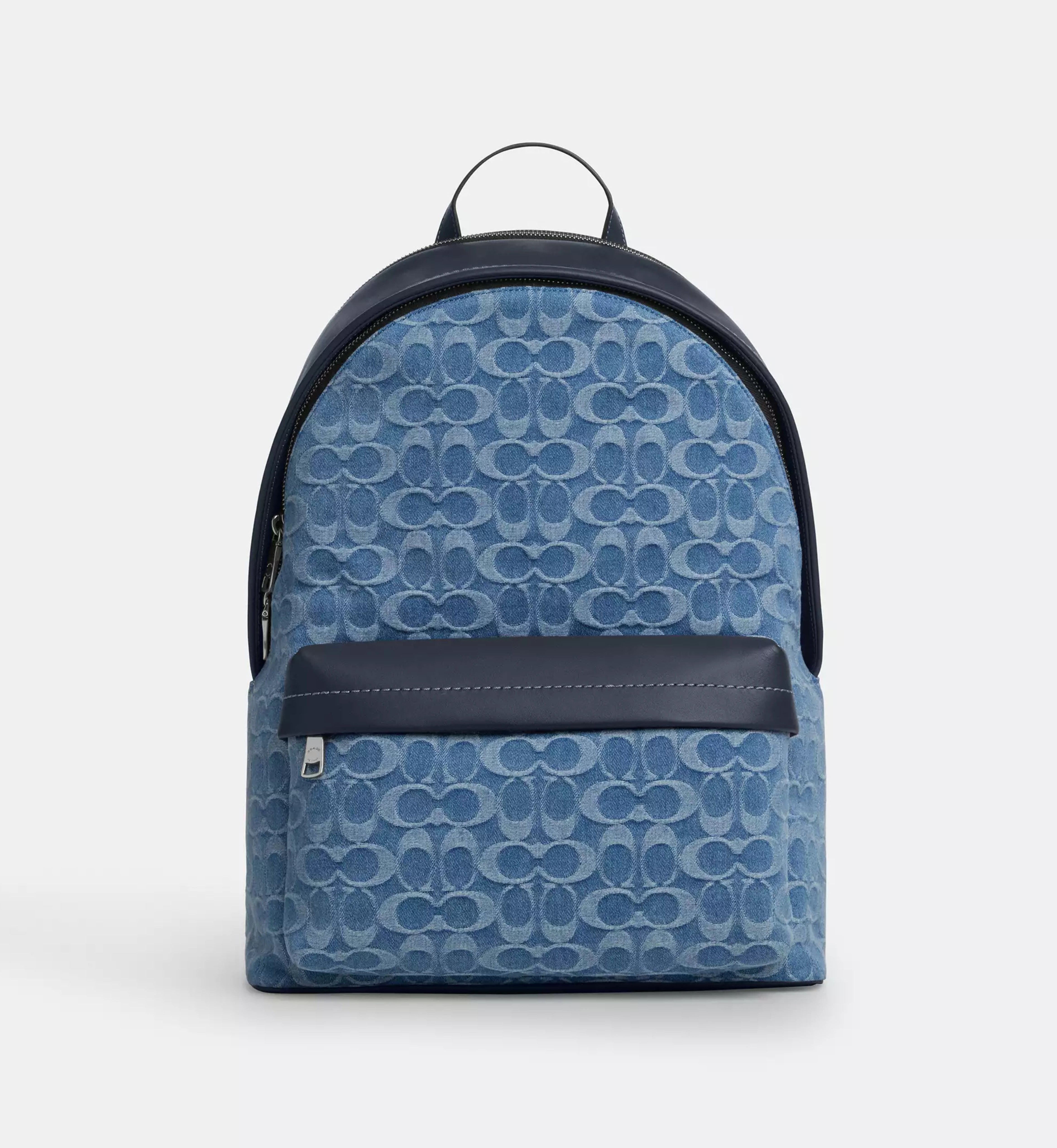 Coach Taylor Backpack In Signature Denim 'Denim Silver Denim'