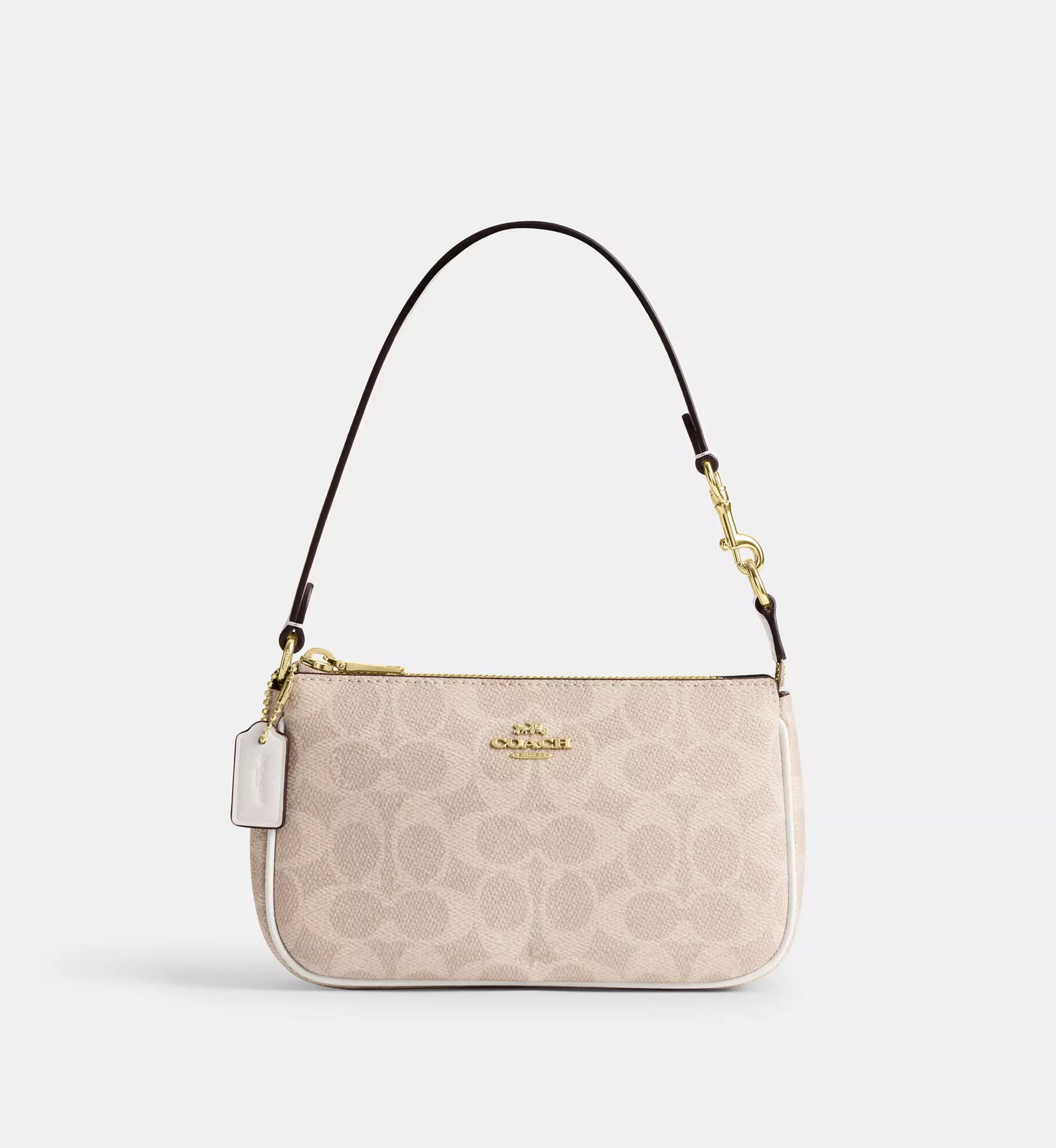 Coach Nolita 19 In Signature Canvas 'Signature Canvas Gold Sand Chalk'