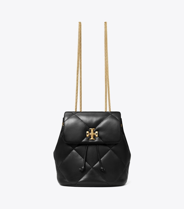 Tory Burch Mini Kira Diamond Quilt Backpack Black