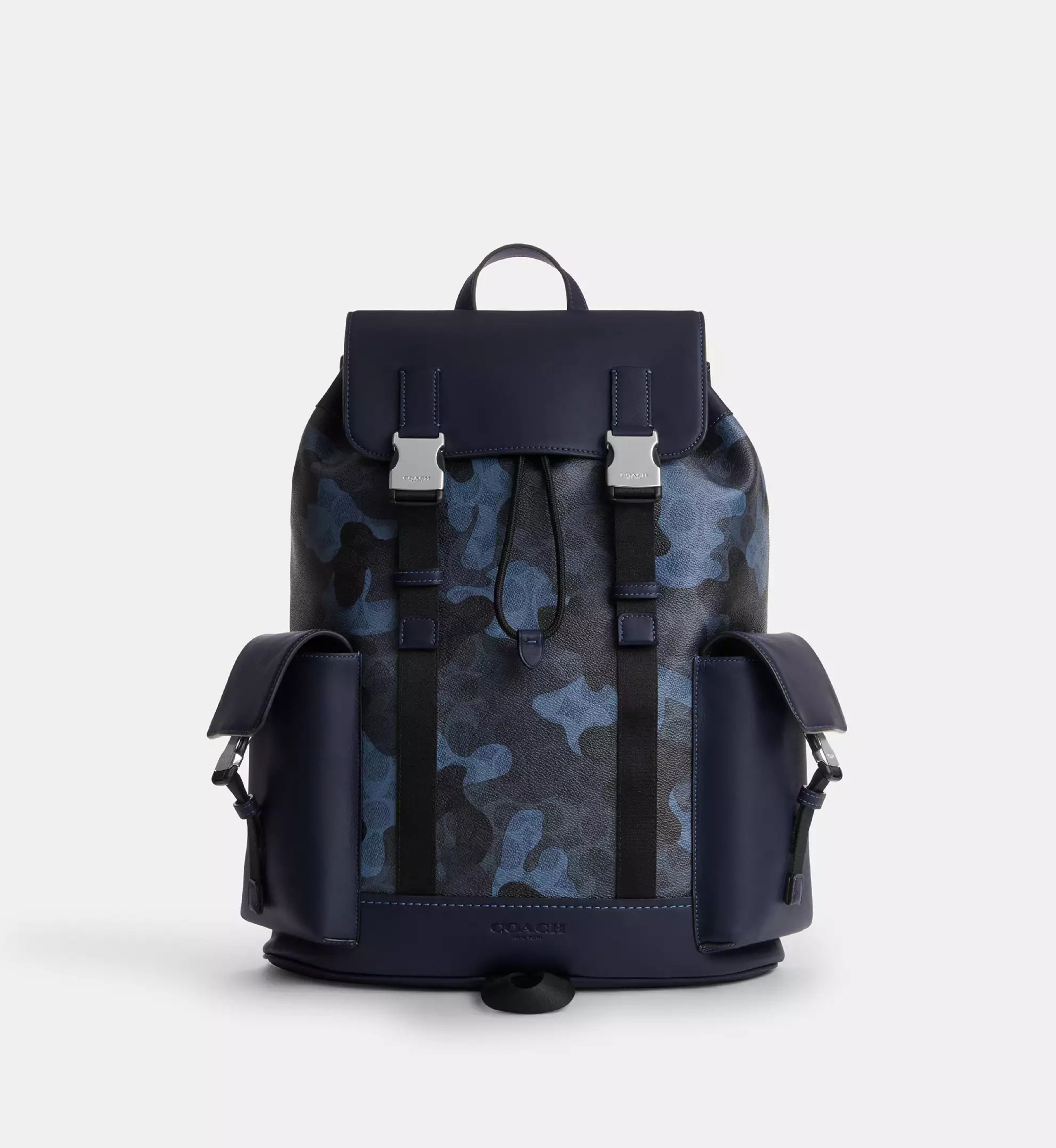 Coach Clark Backpack In Signature Camo Print 'Signature Canvas Silver Black Multi'