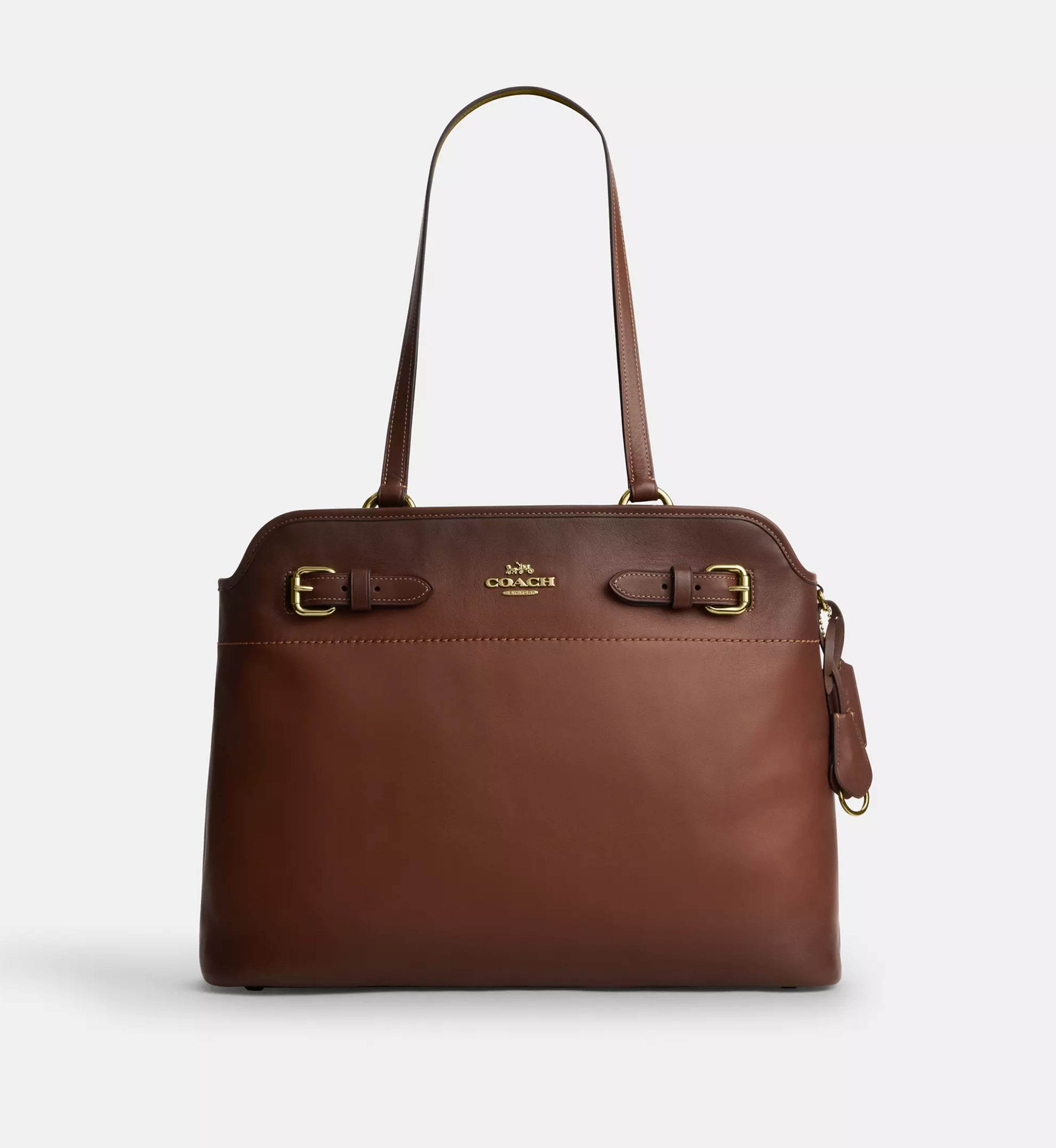 Coach Easton Tote Bag 'Smooth Leather Gold Redwood'