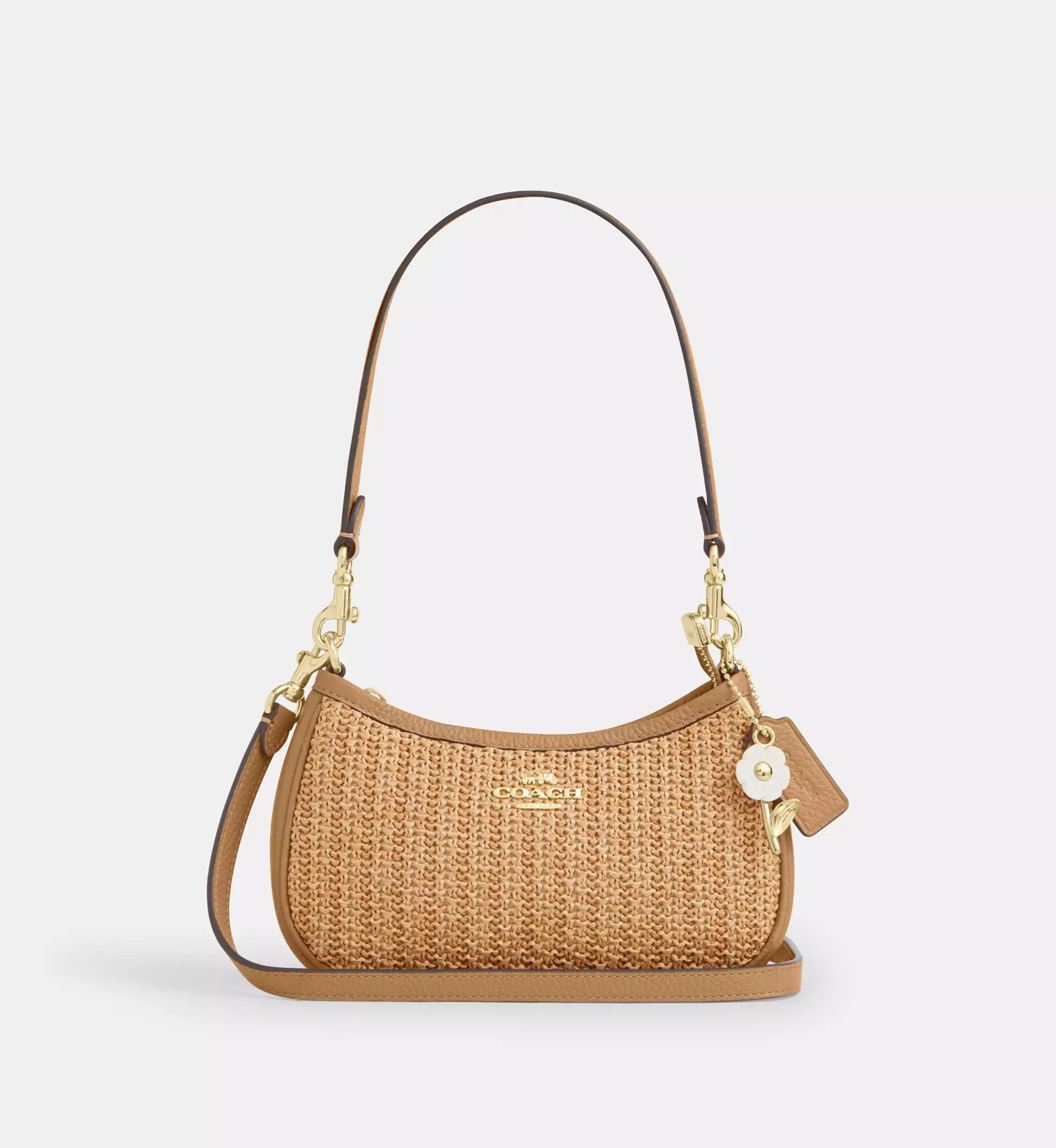 Coach Teri Mini Crossbody Bag 'Straw Gold Toast'